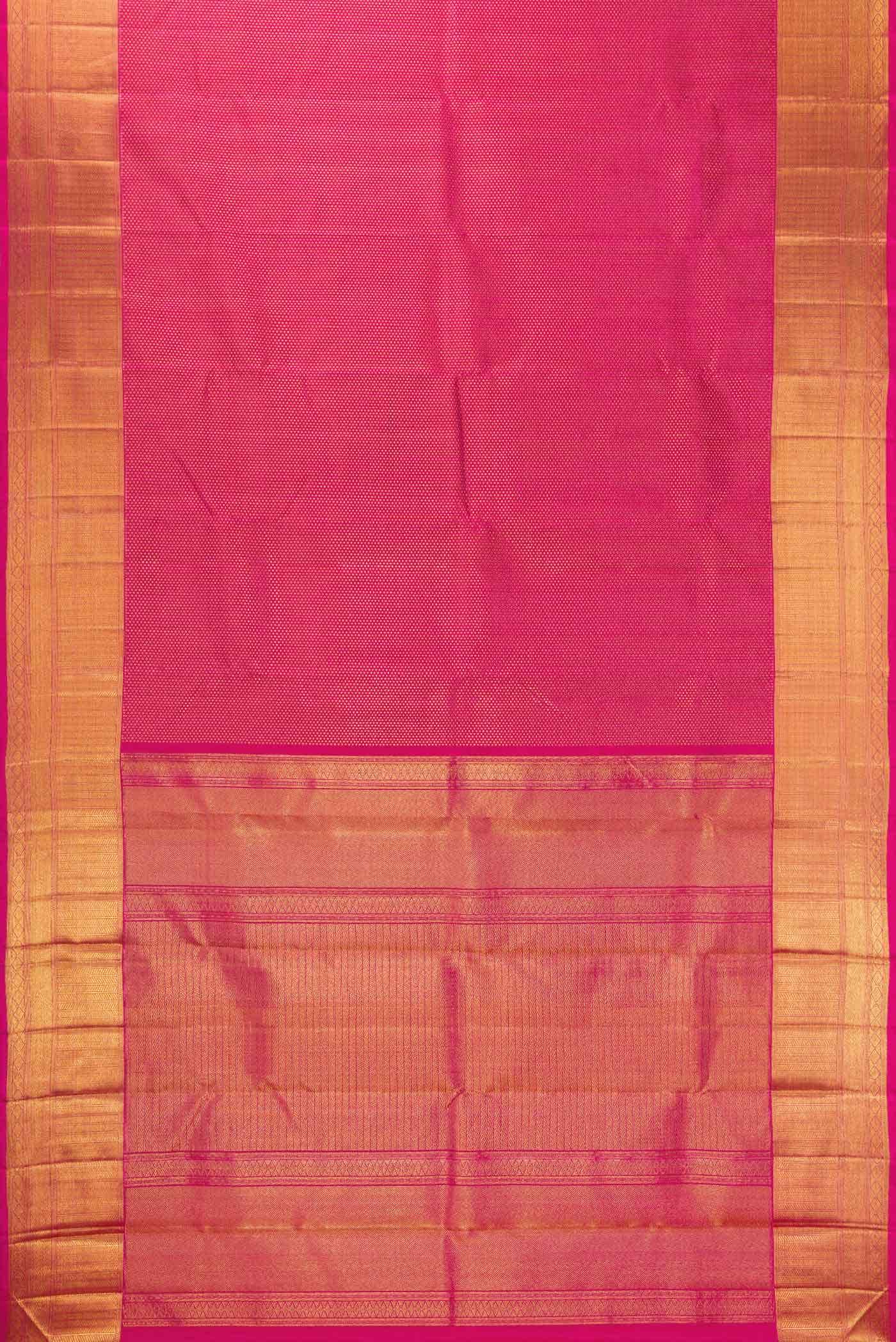 Pure Silk Pure Zari Pink Kanchipuram Saree