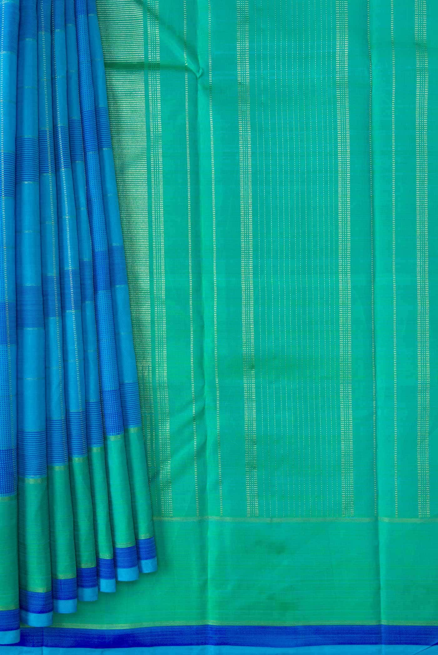 Pure Silk Pure Zari Multi Kanchipuram Saree