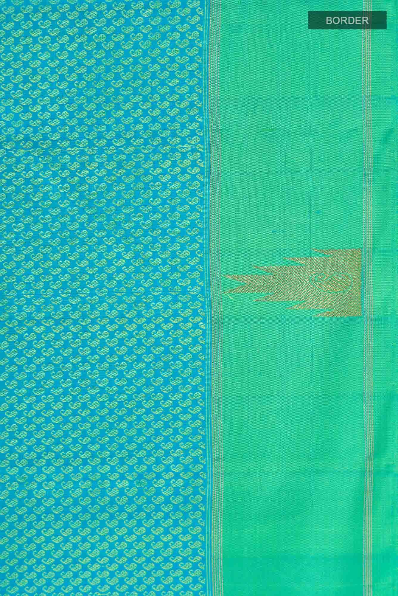 Blue Kanchipuram Silk Saree