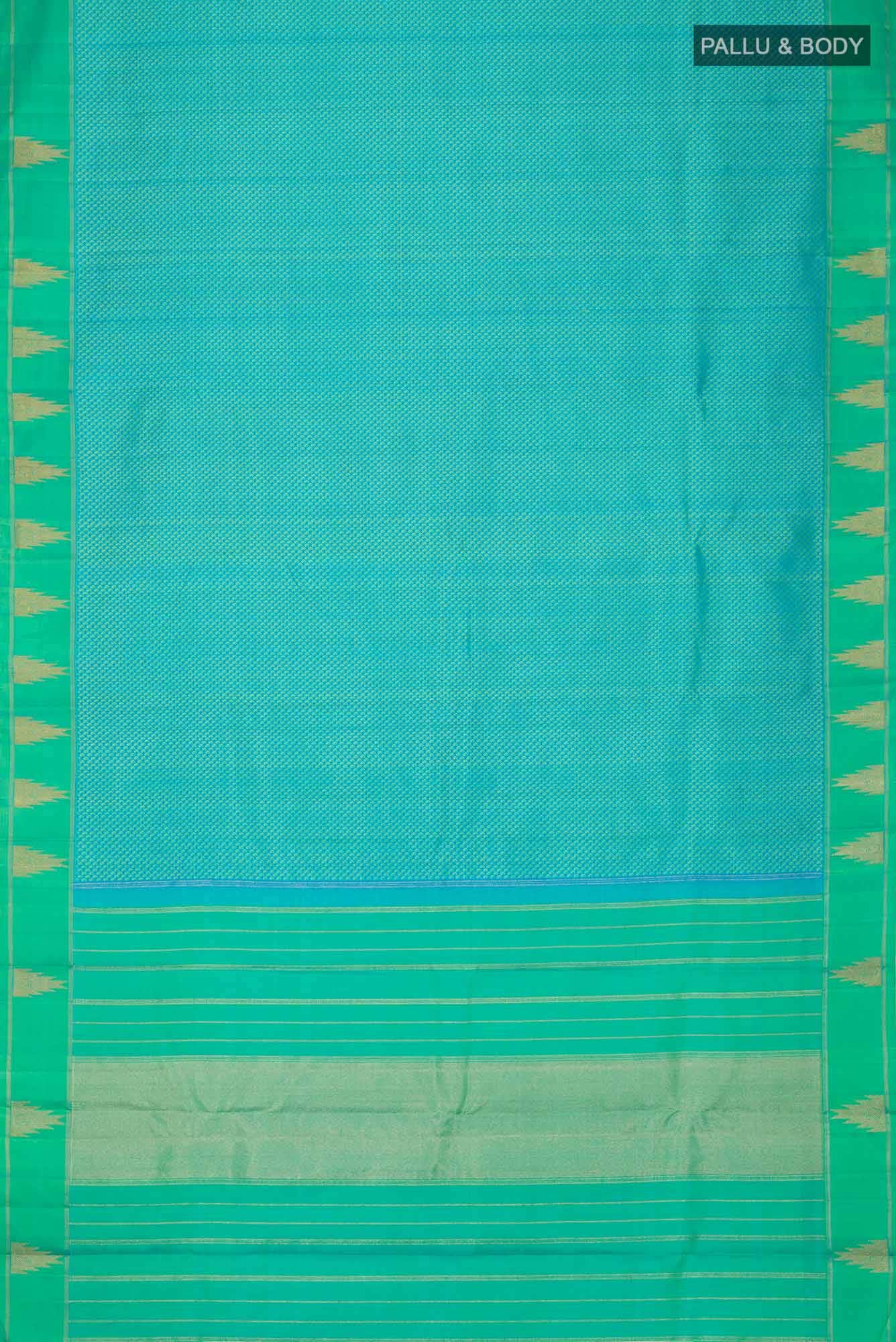 Blue Kanchipuram Silk Saree