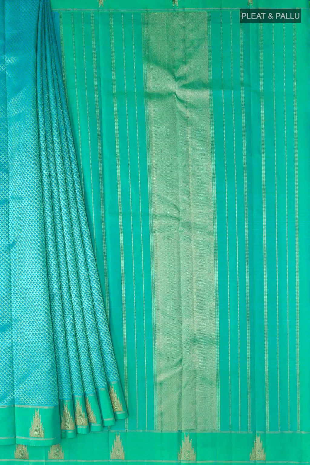 Blue Kanchipuram Silk Saree