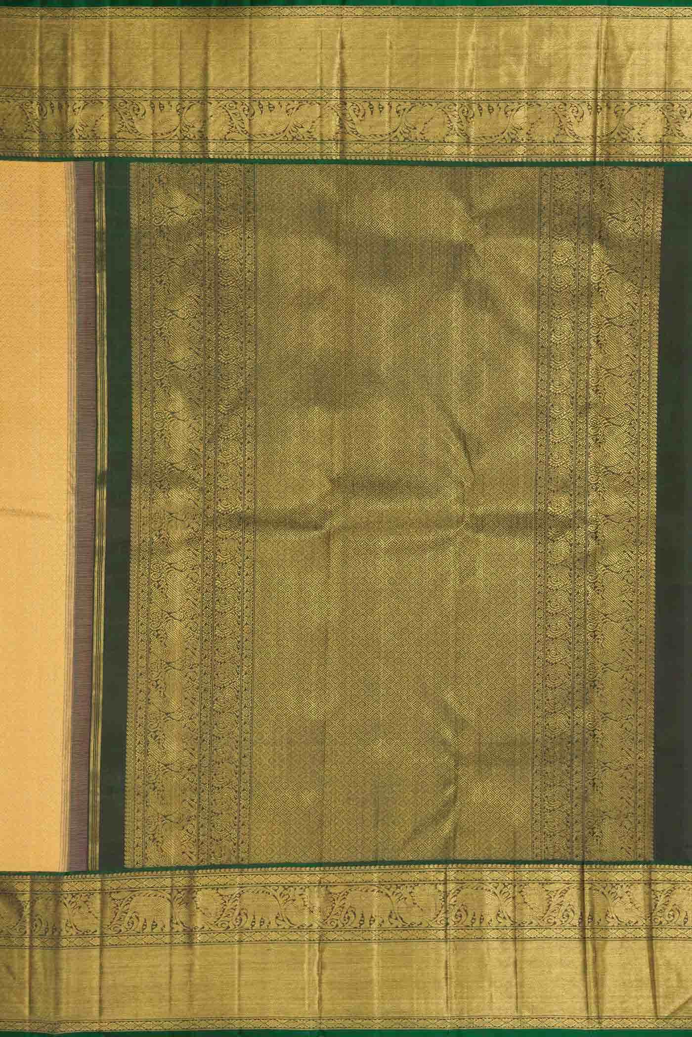 Pure Silk Pure Zari Gold Kanchipuram Saree