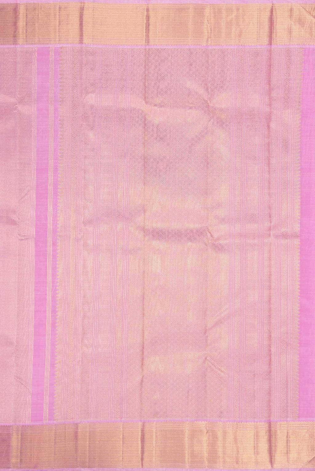 Pure Silk Pure Zari Lavender Kanchipuram Tissue Saree