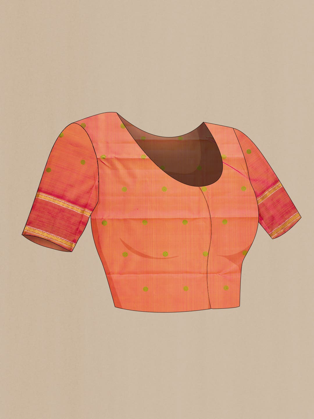 Pure Silk Pure Zari Mustard Kanchipuram Saree