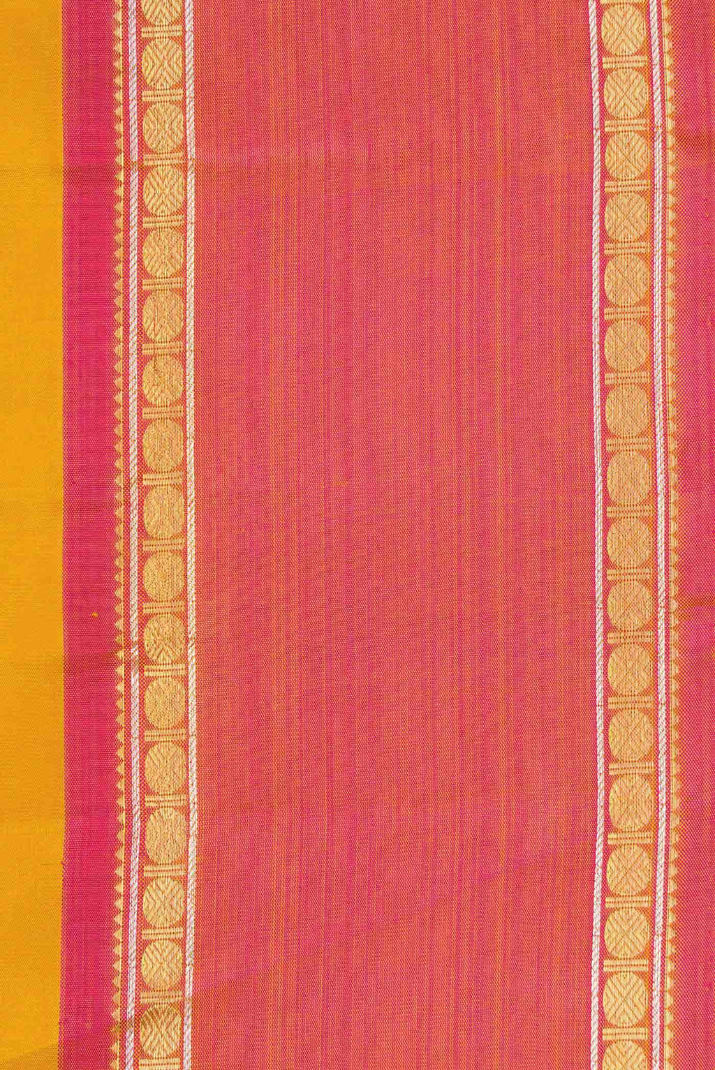 Pure Silk Pure Zari Mustard Kanchipuram Saree