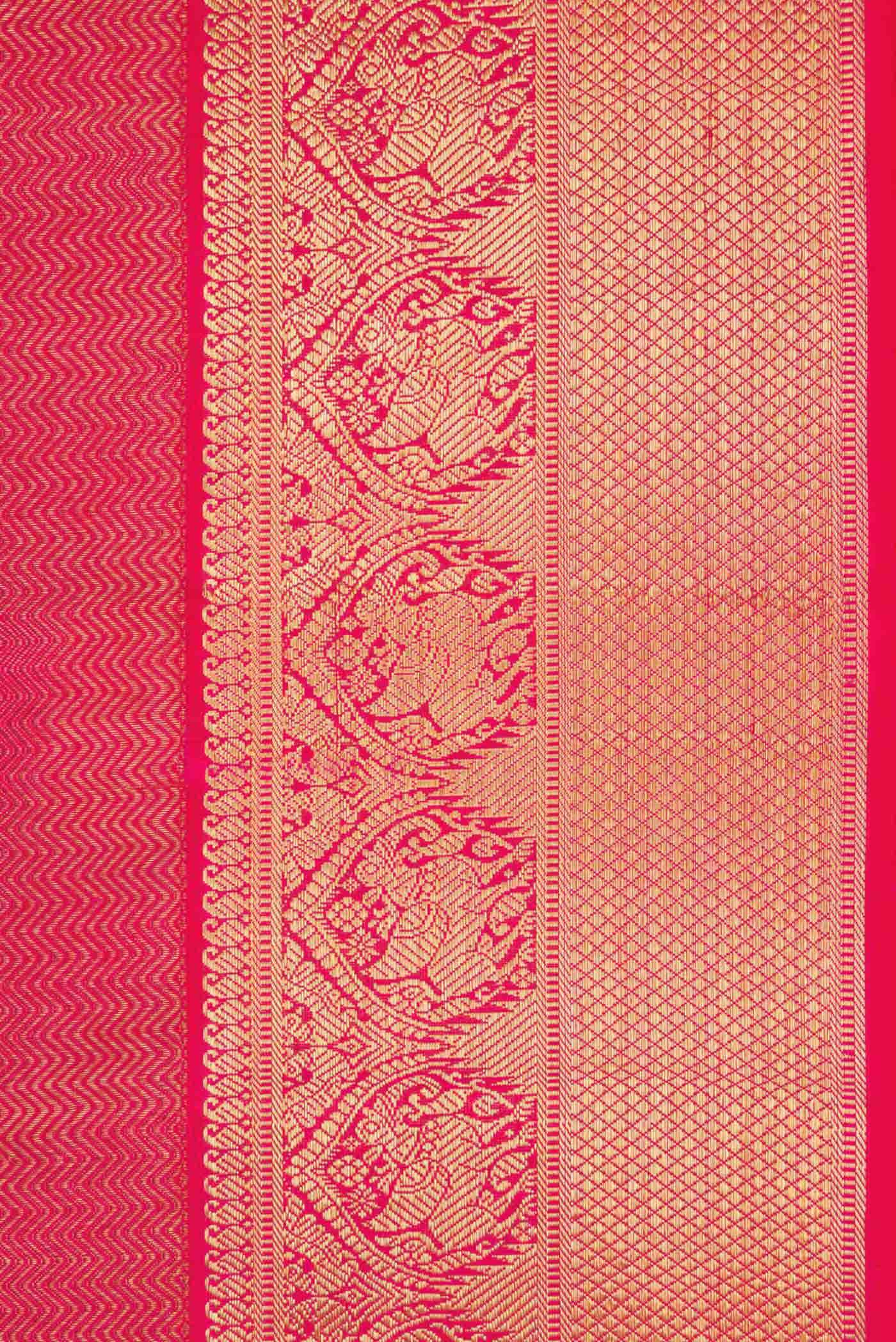 Pure Silk Pure Zari Pink Kanchipuram Saree