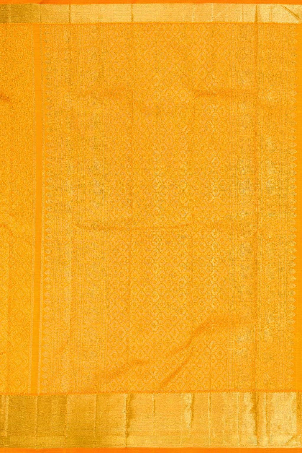 Pure Silk Pure Zari Yellow Dual Tone Kanchipuram Saree