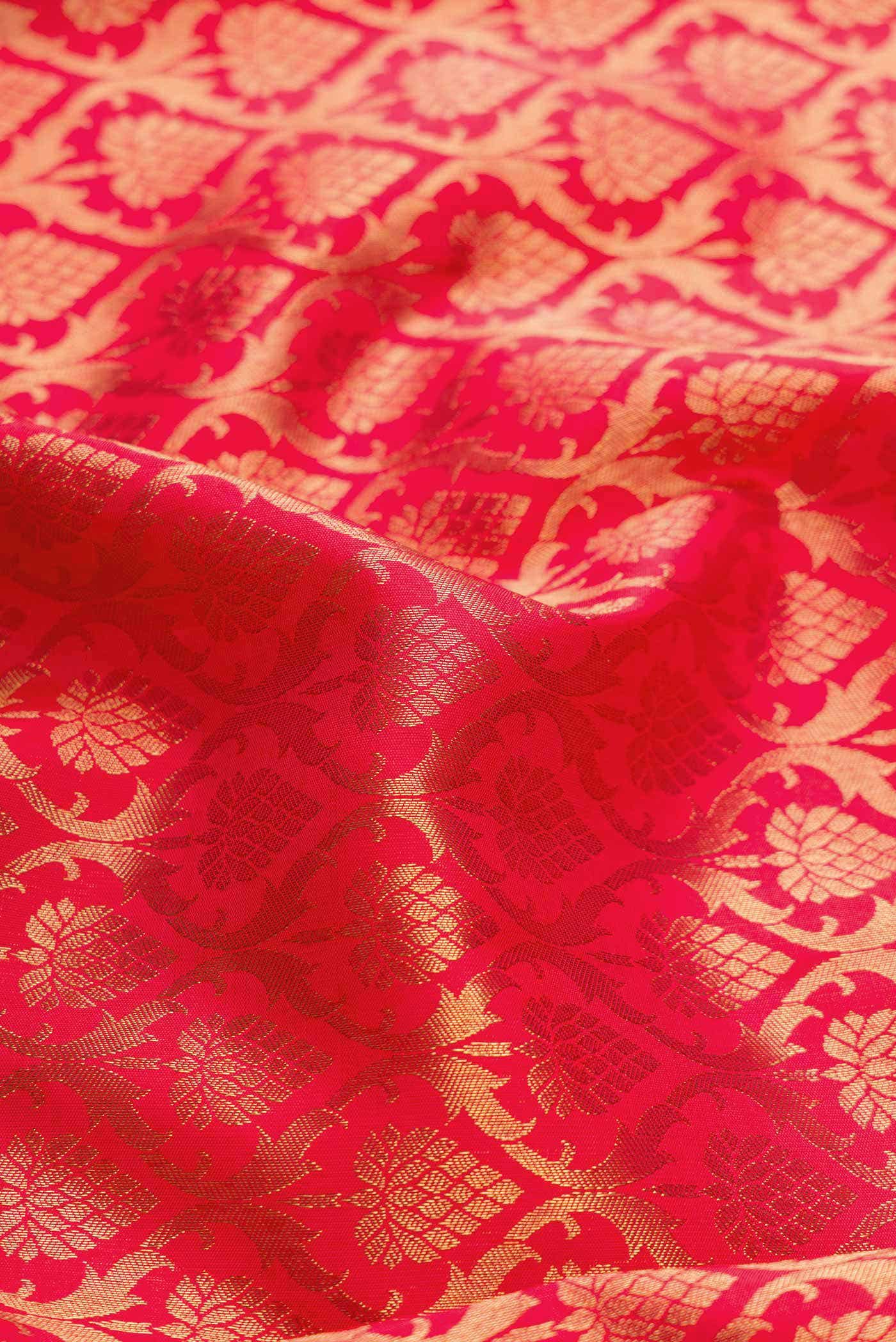 Pure Silk Pure Zari Red Kanchipuram Saree