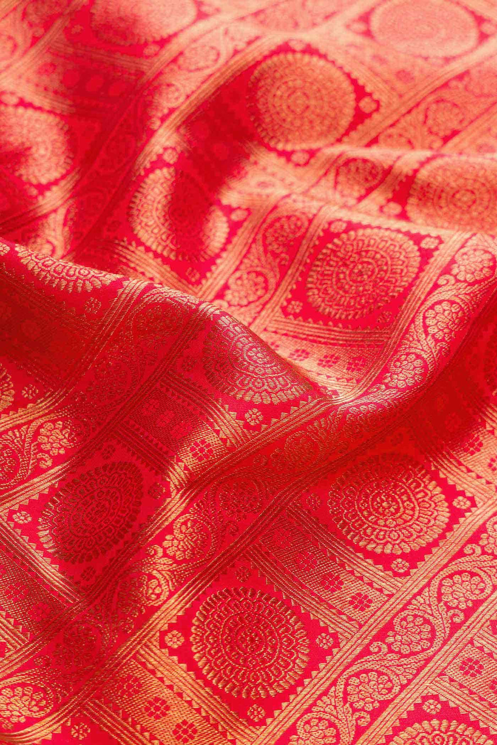 Pure Silk Pure Zari Red Kanchipuram Saree