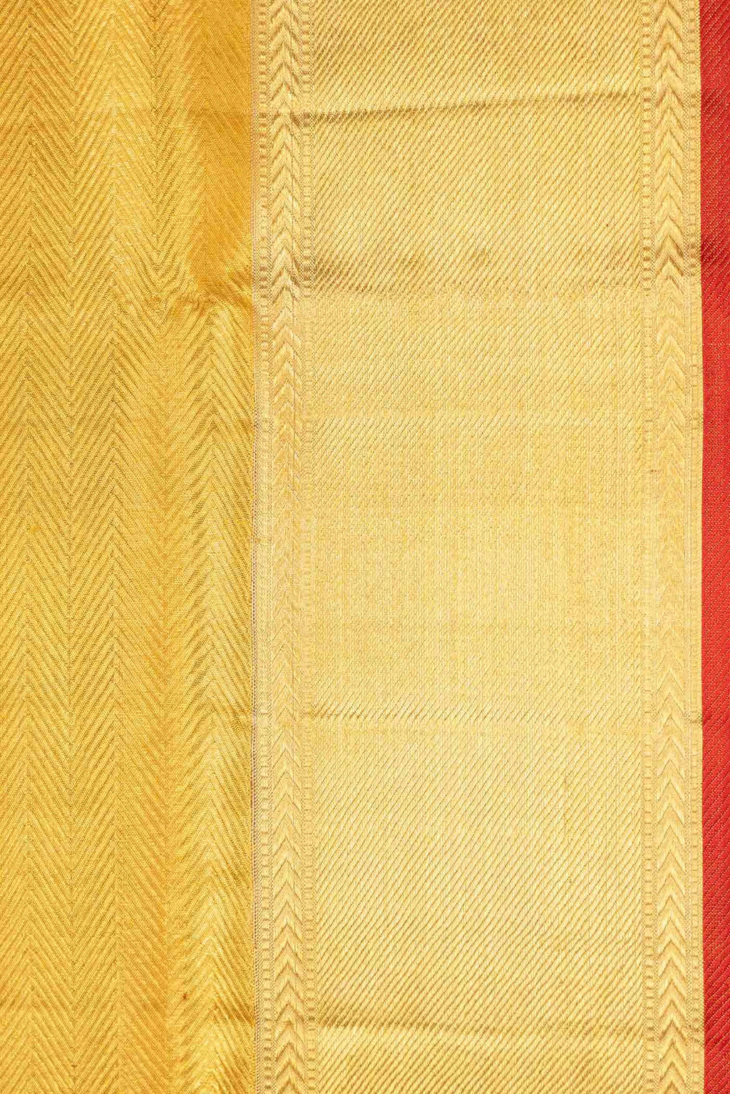 Pure Silk Pure Zari Gold Dual Tone Kanchipuram Tissue Saree