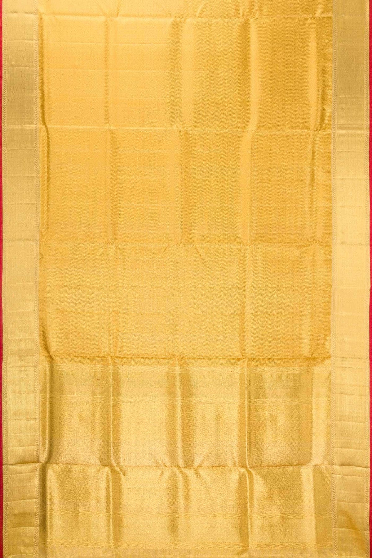 Pure Silk Pure Zari Gold Dual Tone Kanjivaram Tissue Saree