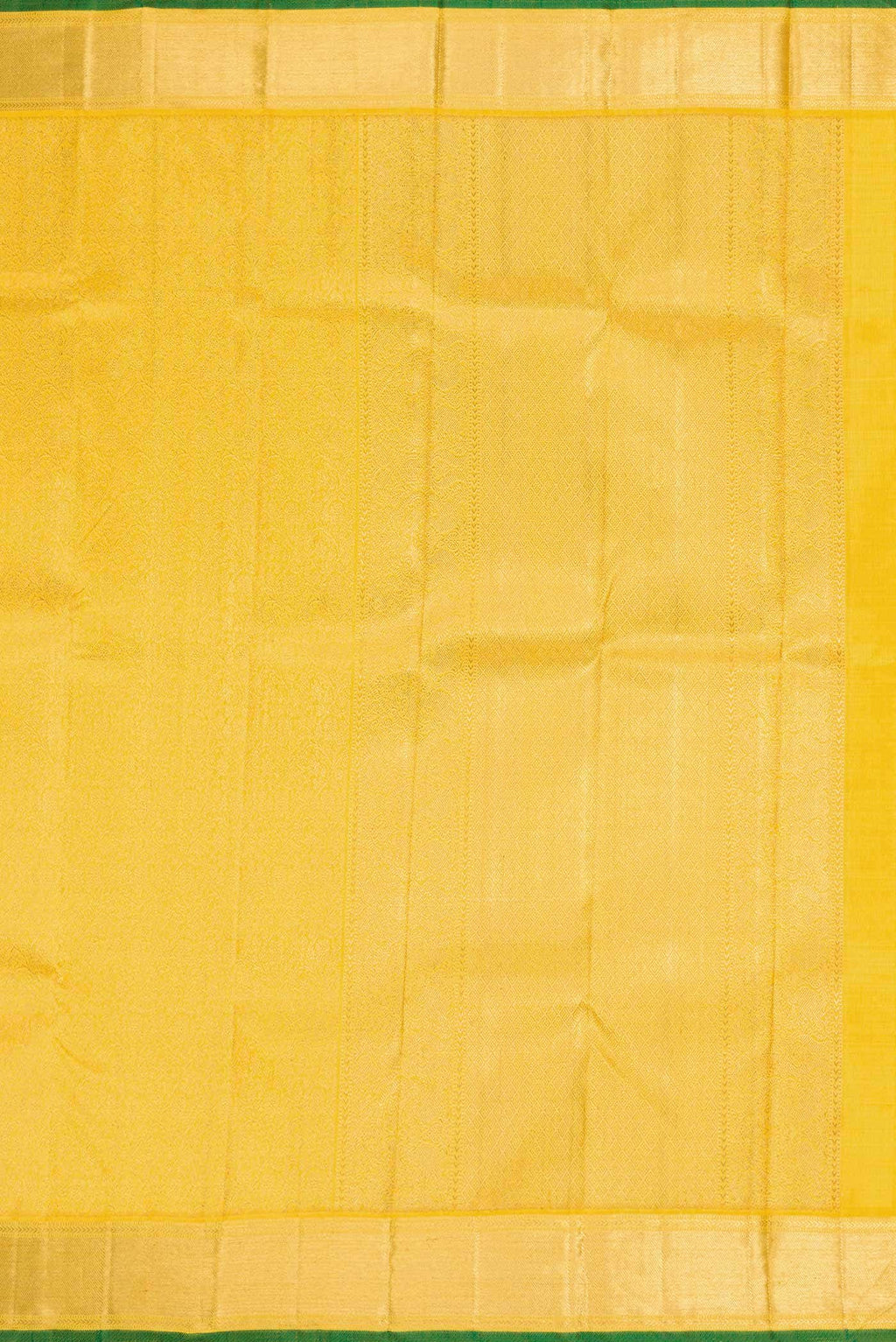 Pure Silk Pure Zari Yellow Kanchipuram Saree