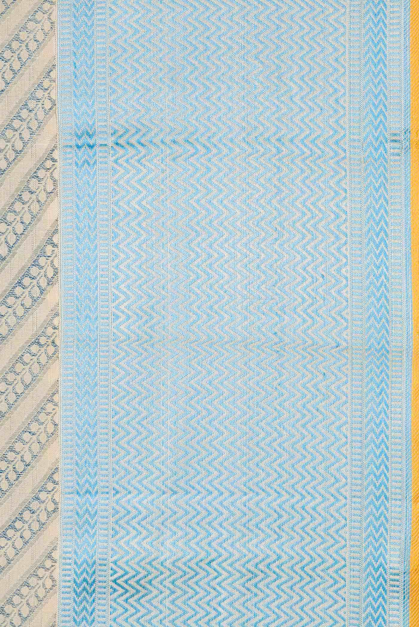 Beige Kanchipuram Silk Saree