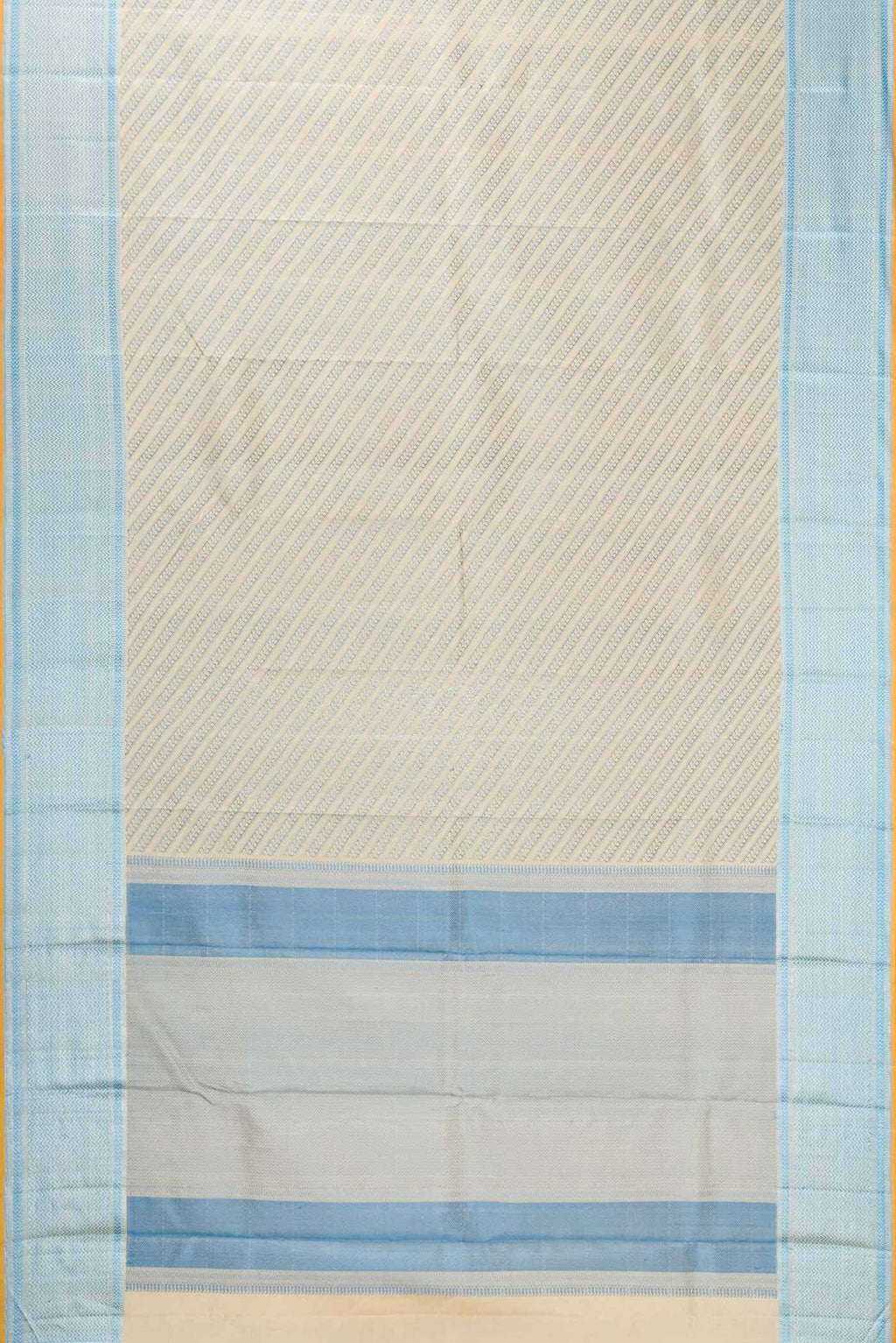 Beige Kanchipuram Silk Saree