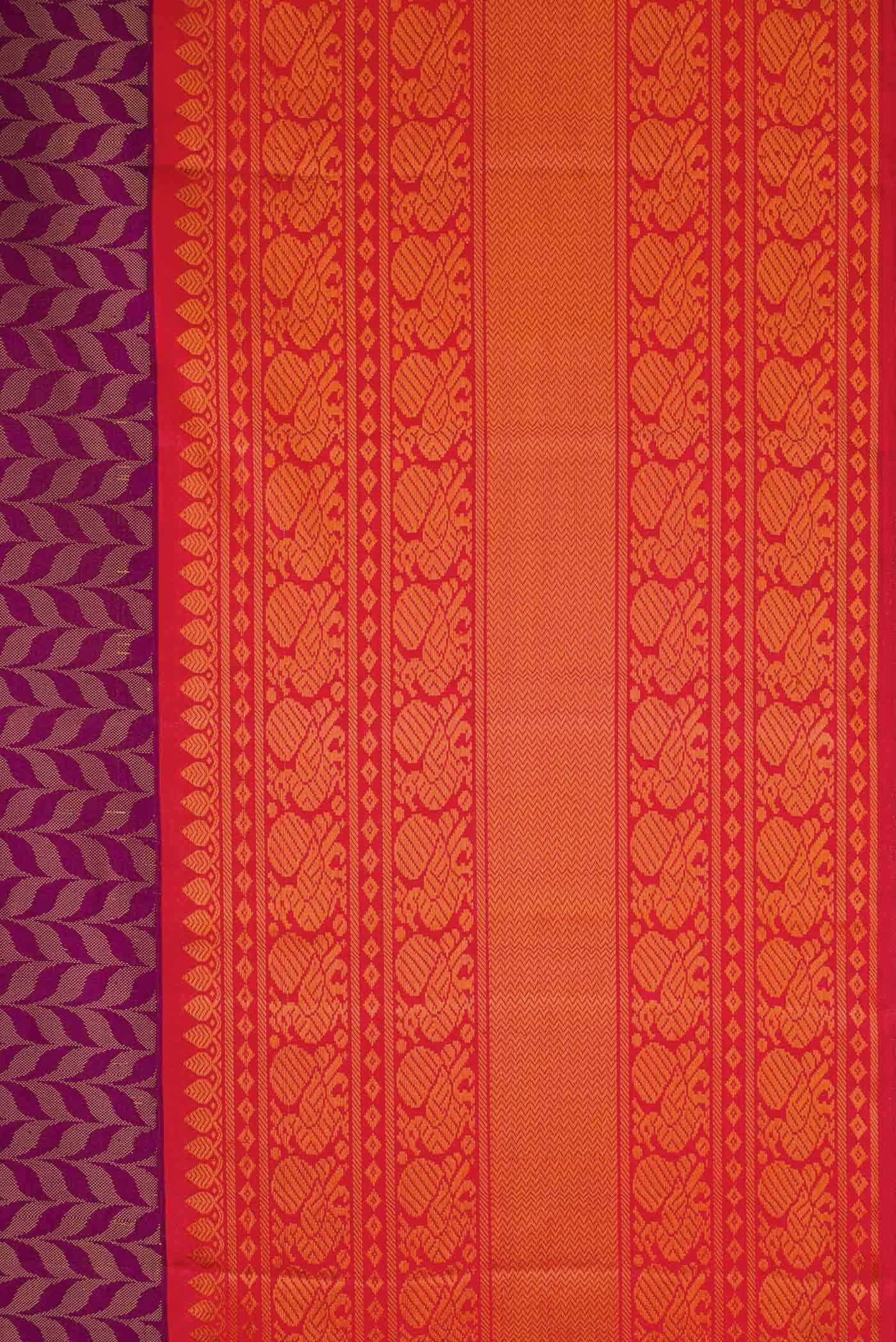 Violet Kanchipuram Silk Saree