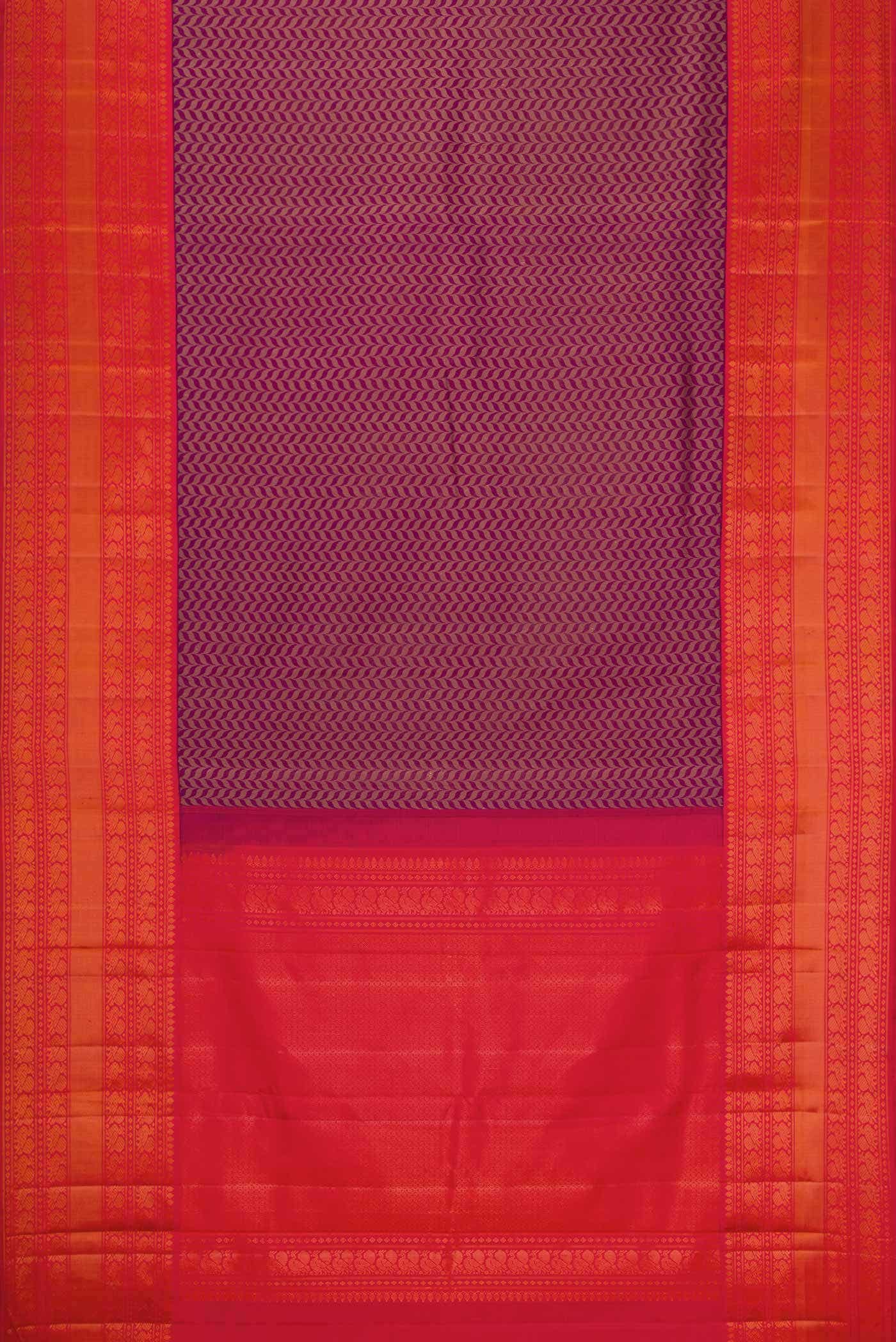 Violet Kanchipuram Silk Saree