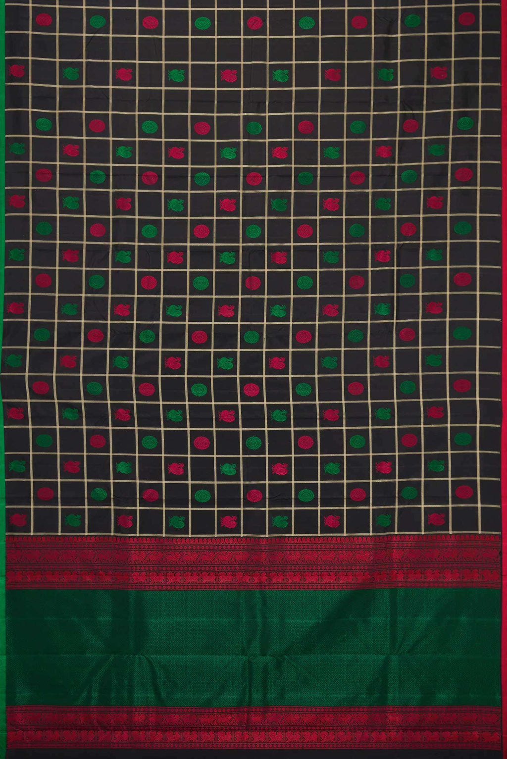 Black Kanchipuram Silk Saree