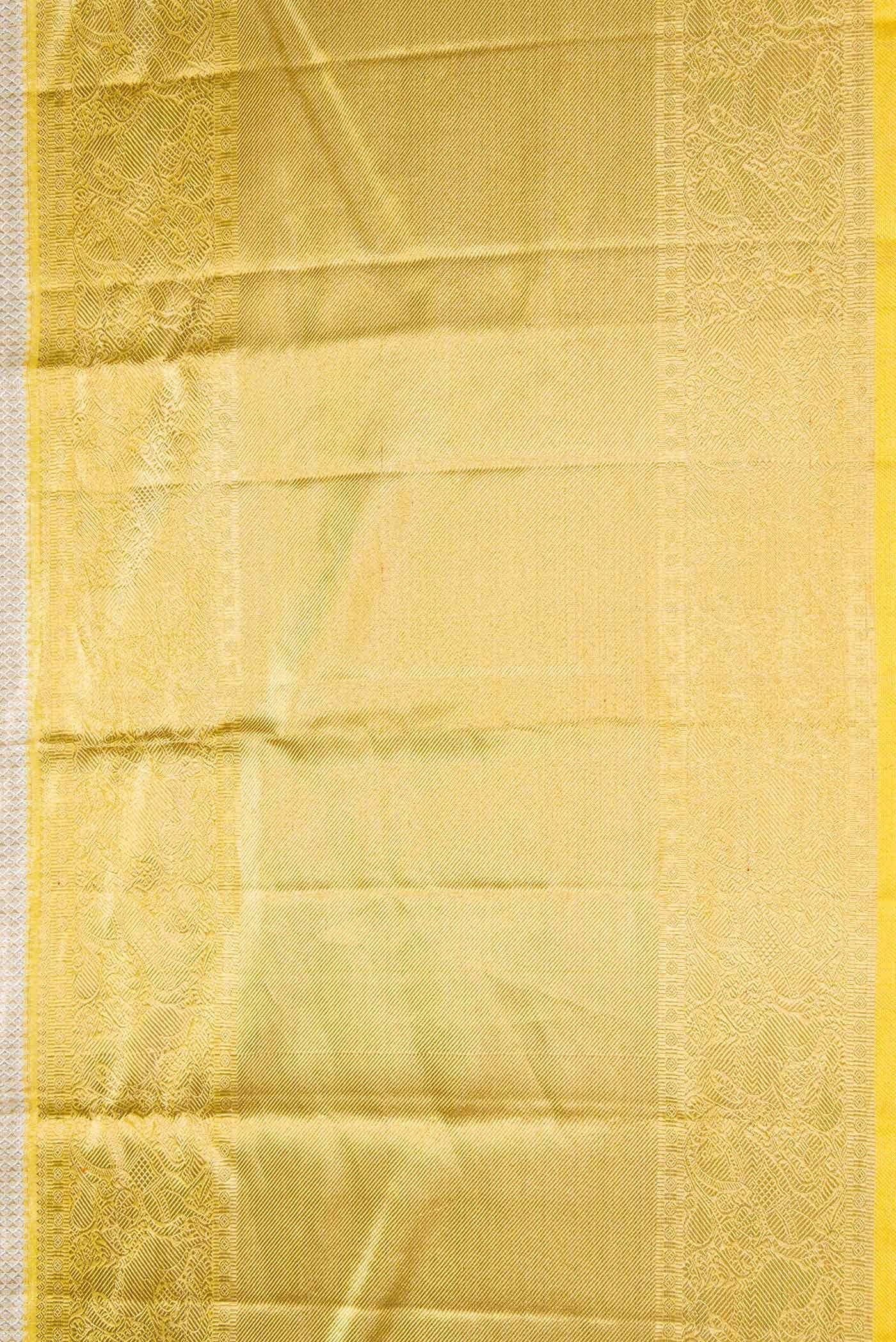Pure Silk Pure Zari Dark Beige Dual Tone Kanchipuram Tissue Saree