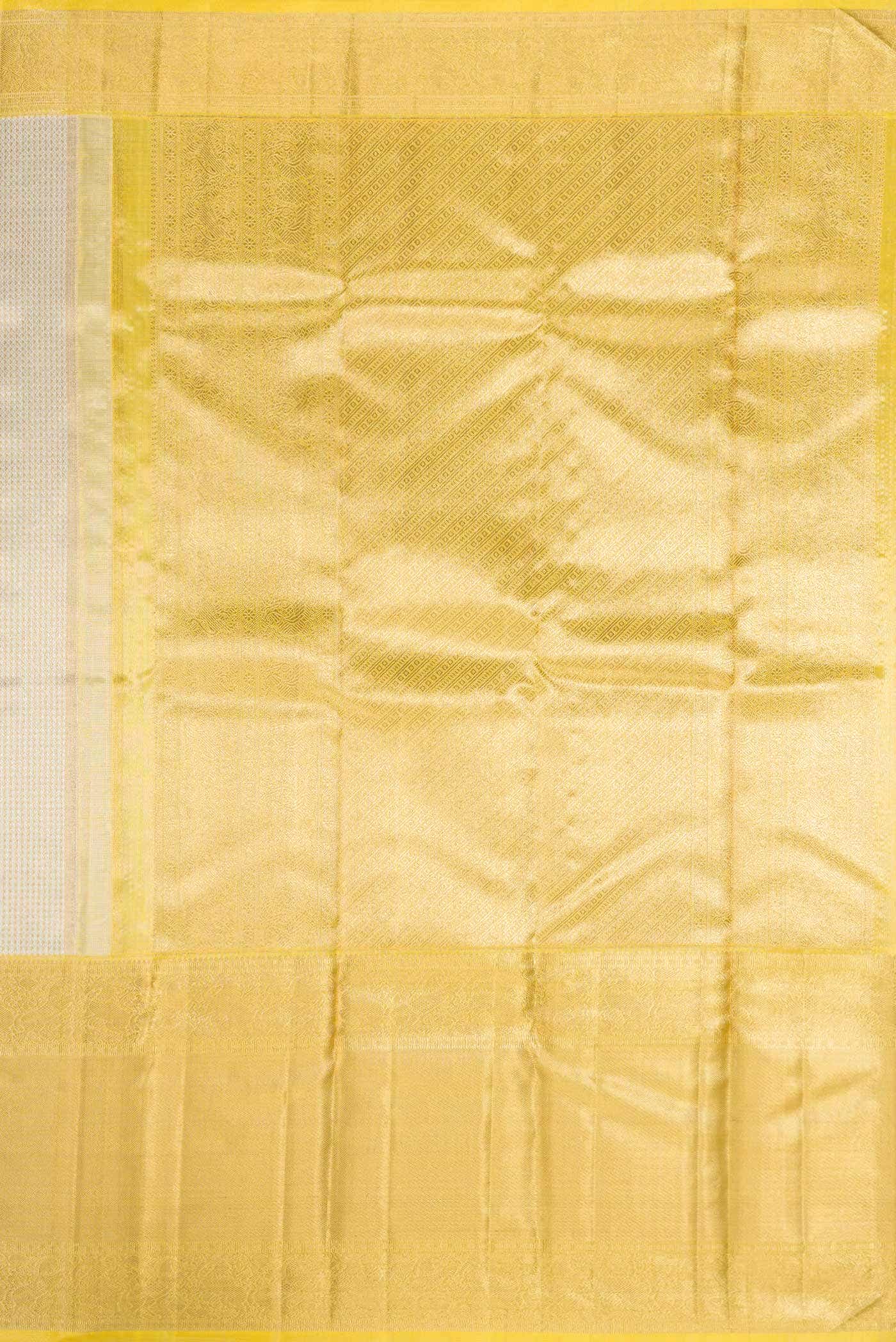 Pure Silk Pure Zari Dark Beige Dual Tone Kanchipuram Tissue Saree