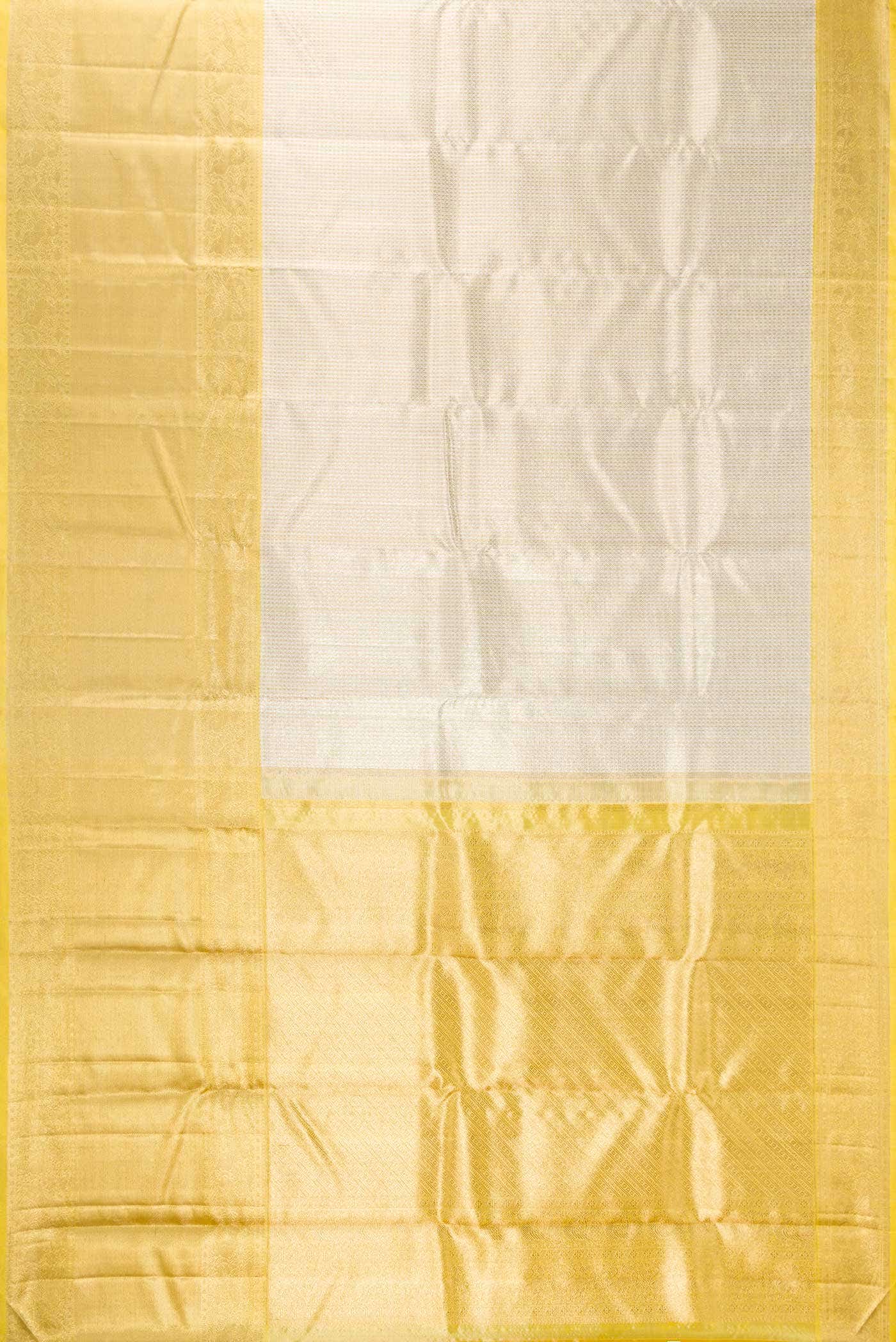 Pure Silk Pure Zari Dark Beige Dual Tone Kanchipuram Tissue Saree