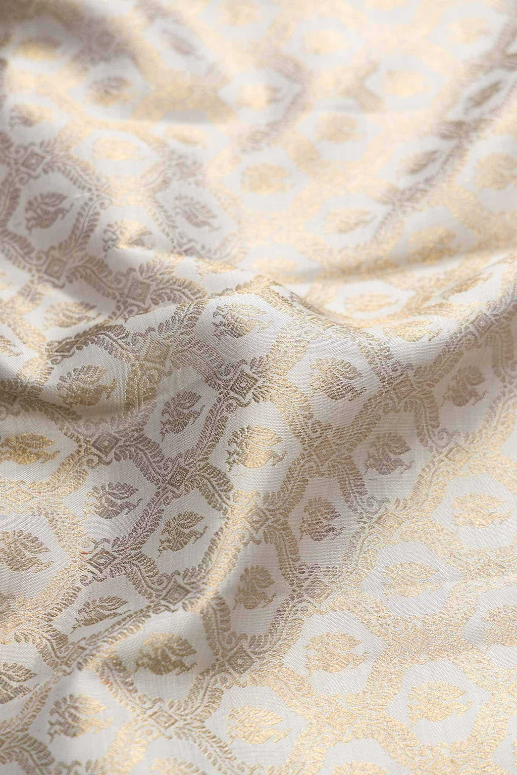 Pure Silk Pure Zari Grey Kanchipuram Saree