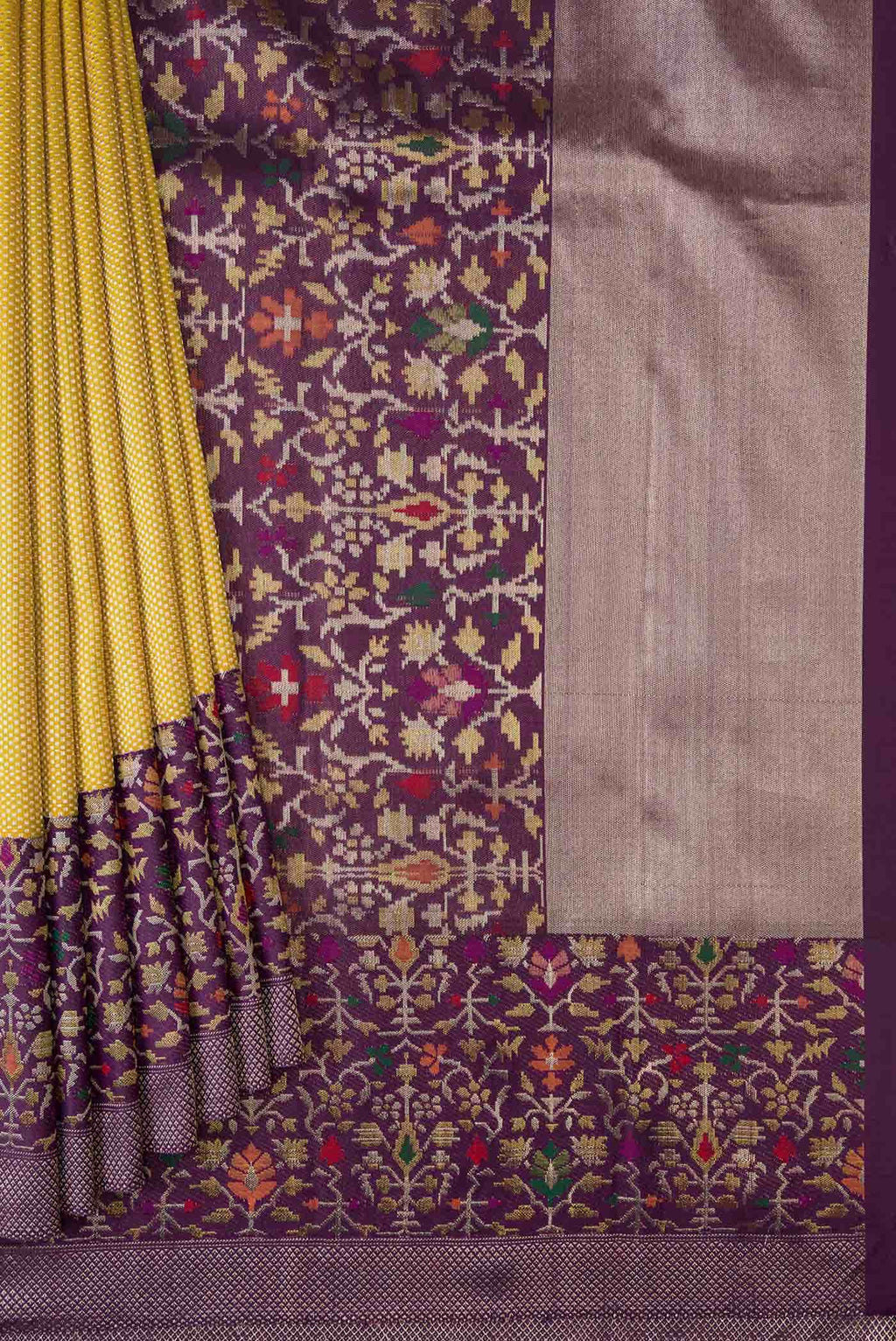 Pure Silk Pure Zari Gold Kanchipuram Tissue Saree