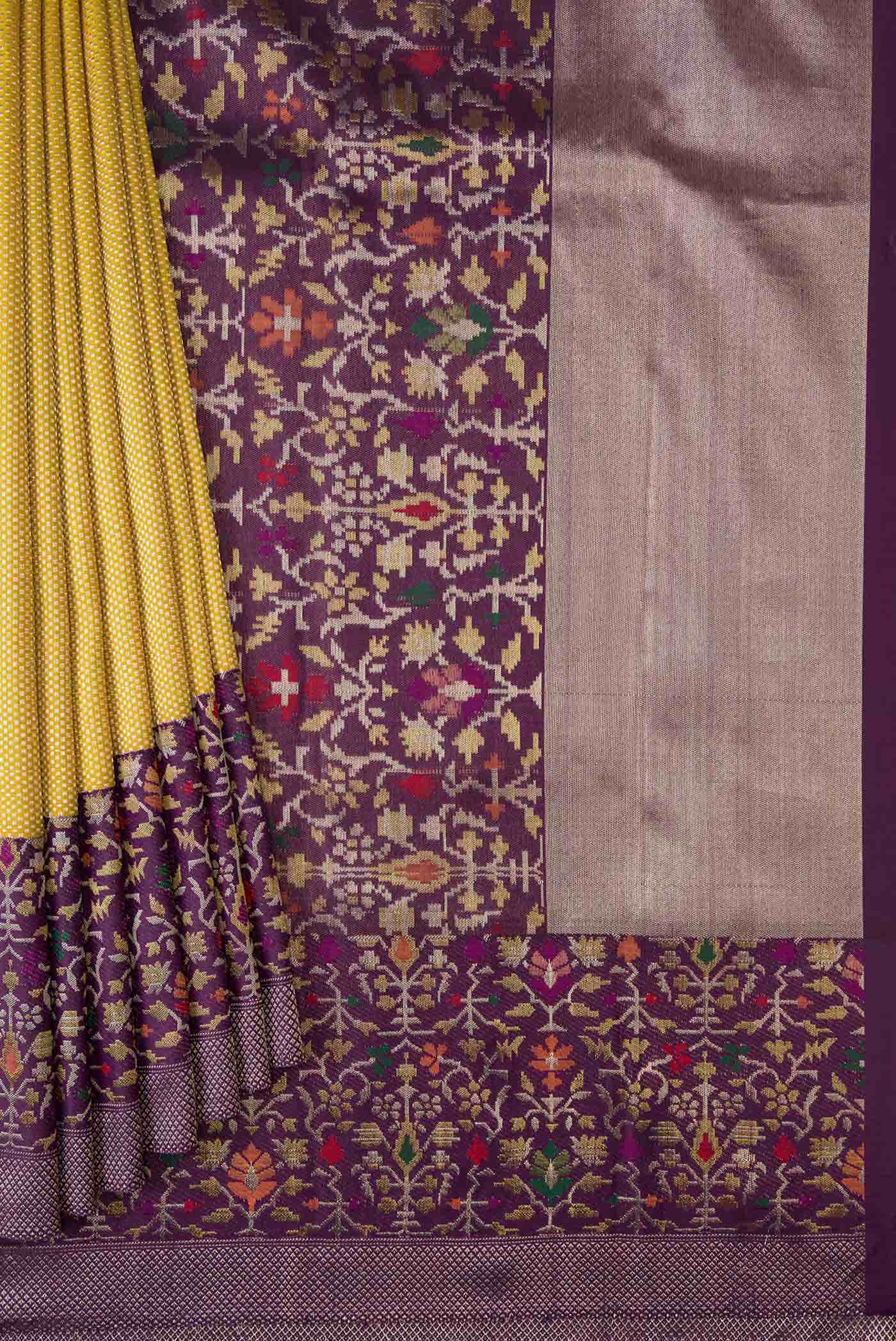 Pure Silk Pure Zari Gold Kanchipuram Tissue Saree