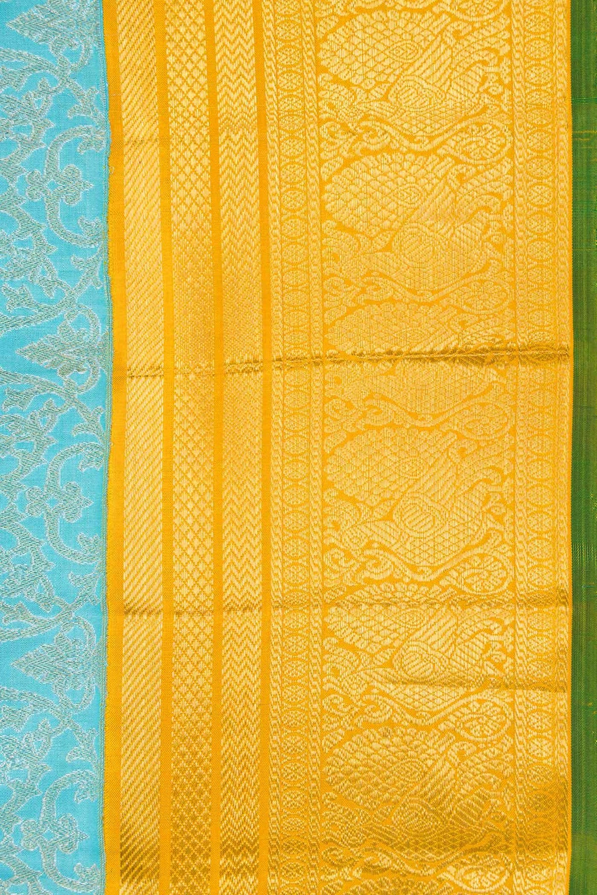 Sky Blue Dual Tone Kanchipuram Silk Saree