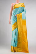 Sky Blue Dual Tone Kanchipuram Silk Saree