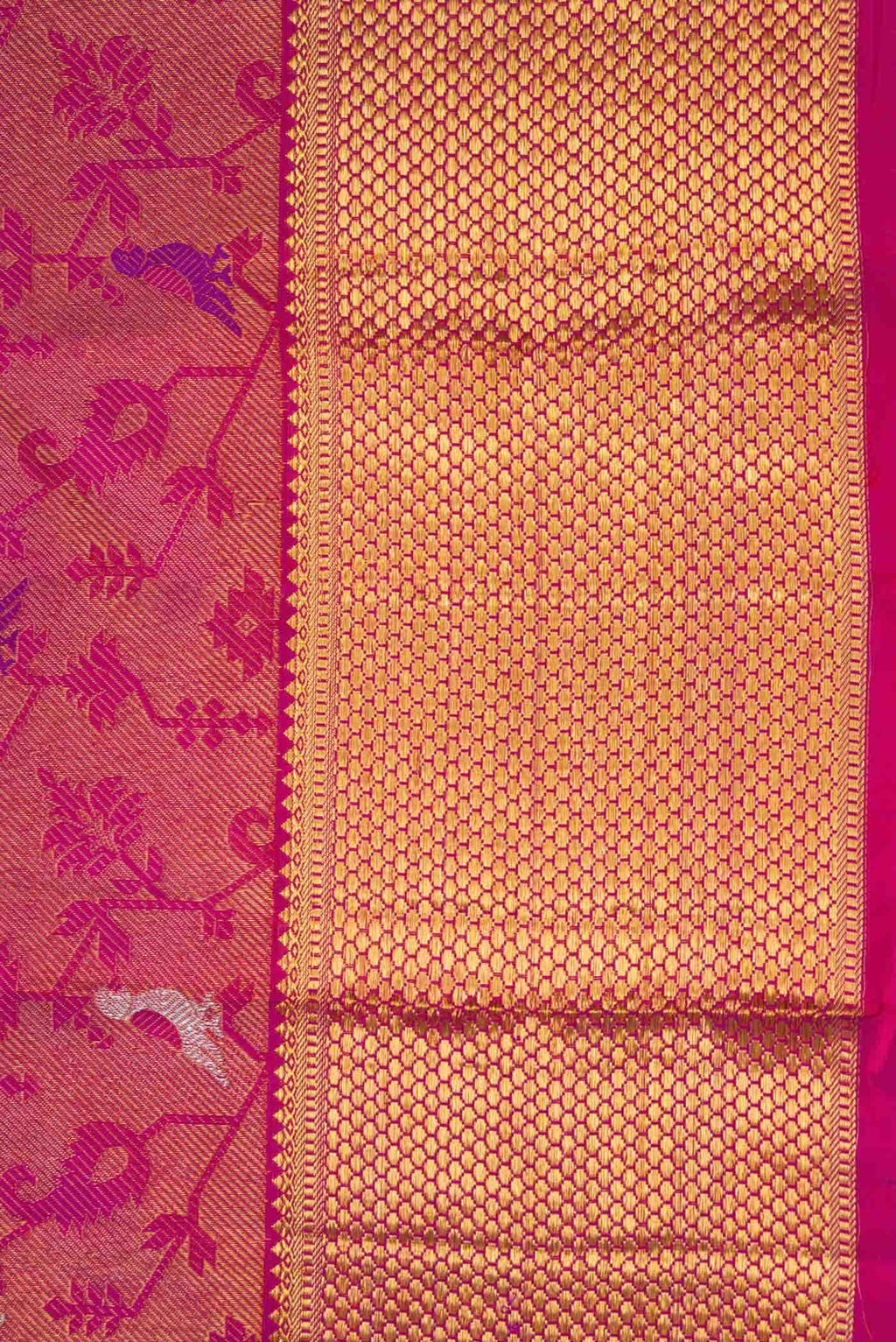 Purple Dual Tone Kanchipuram Silk Saree