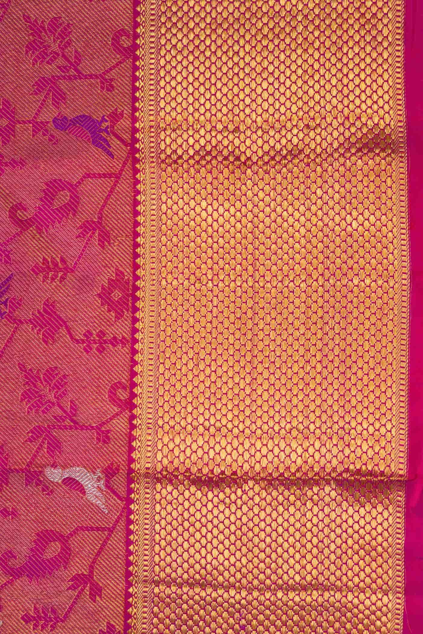 Purple Dual Tone Kanchipuram Silk Saree