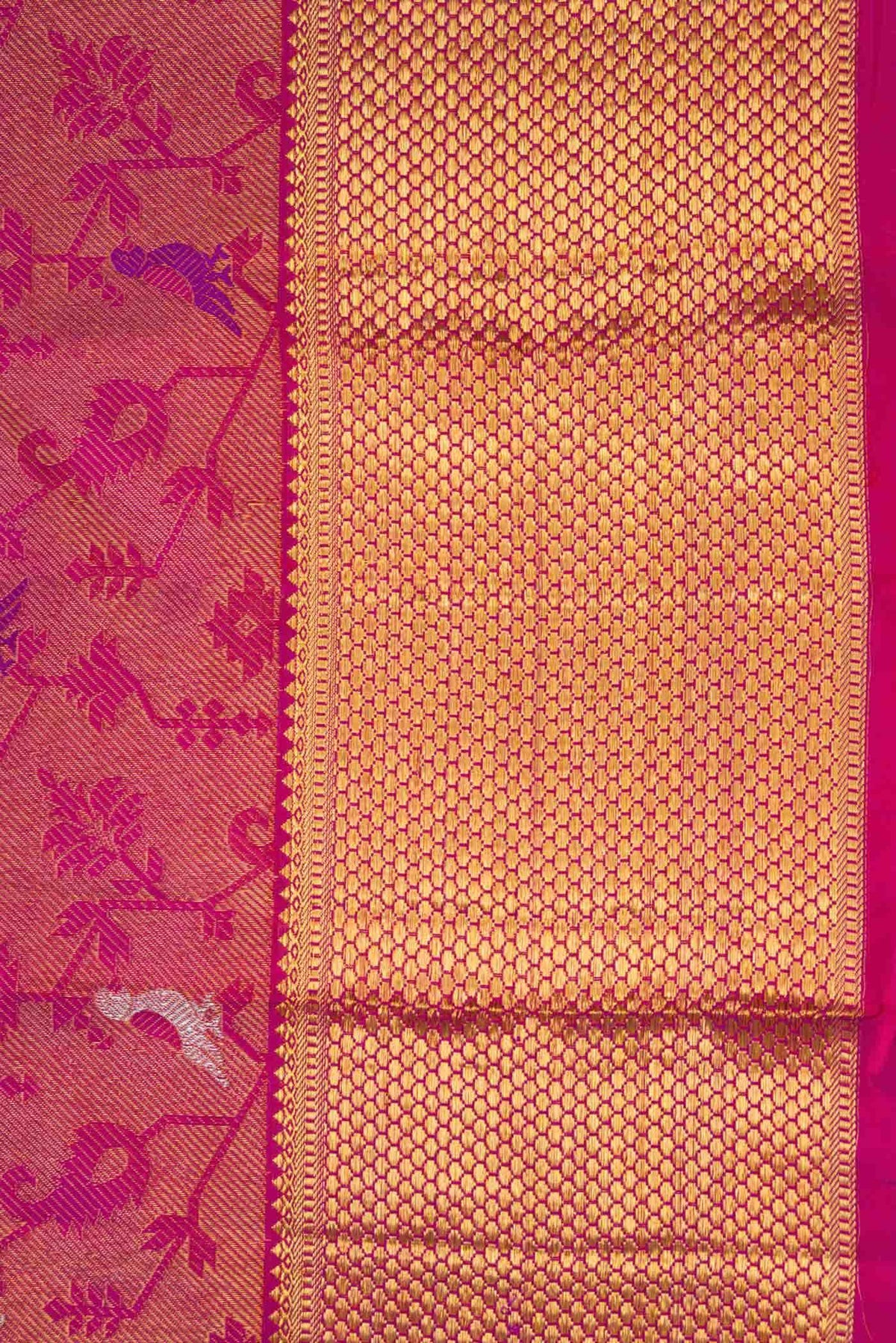 Magenta Kanchipuram Silk Saree