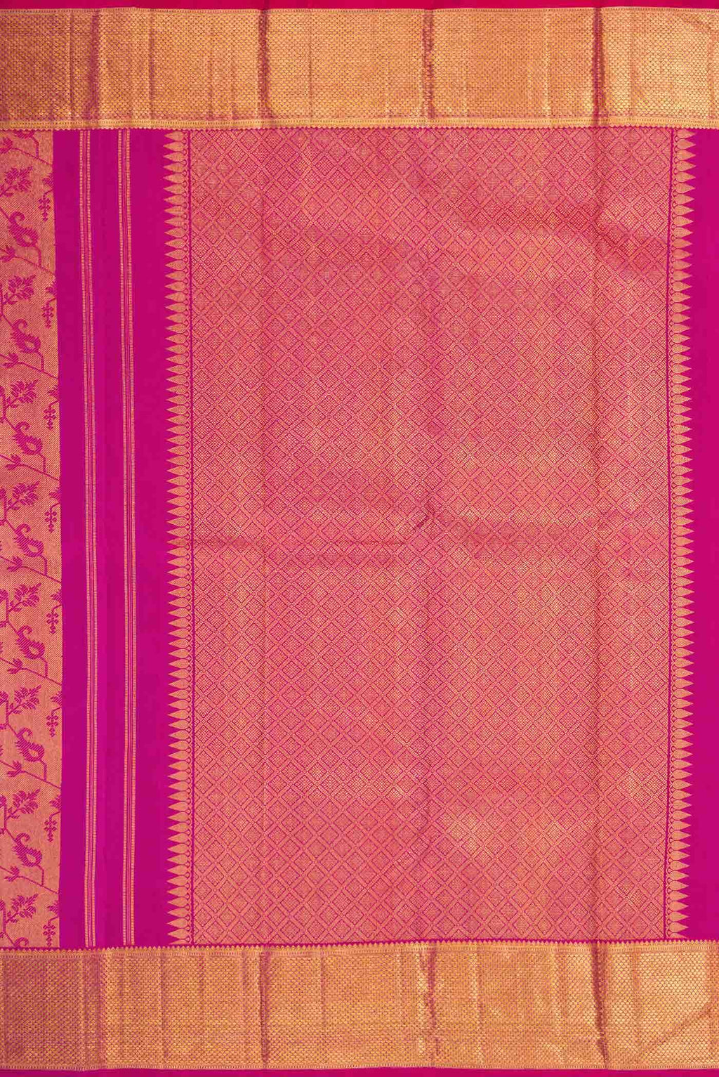Purple Dual Tone Kanchipuram Silk Saree