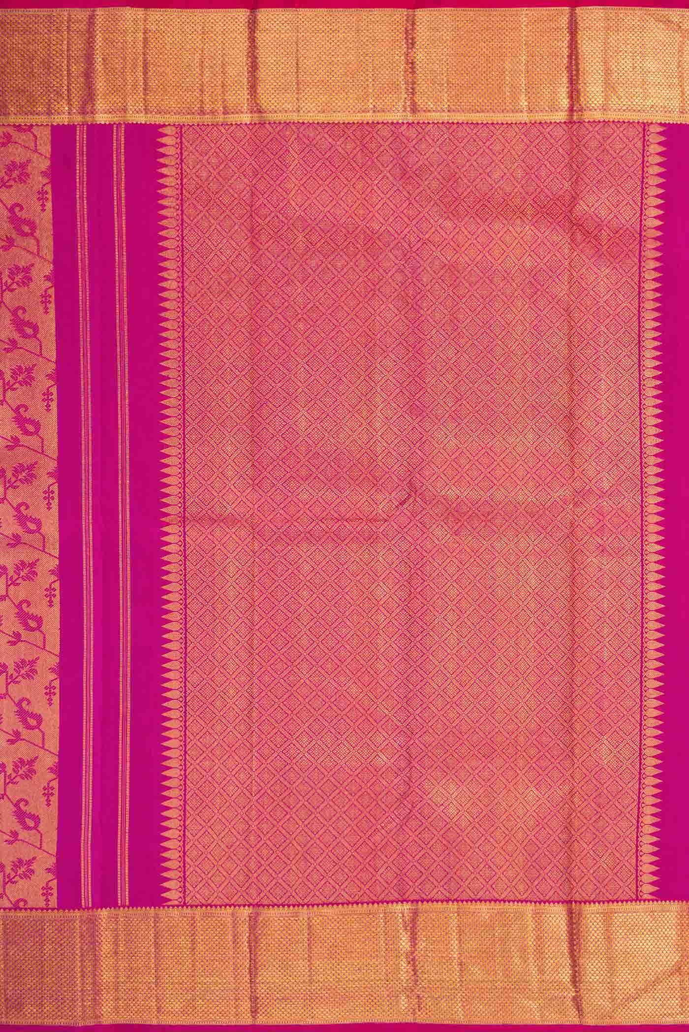 Purple Dual Tone Kanchipuram Silk Saree