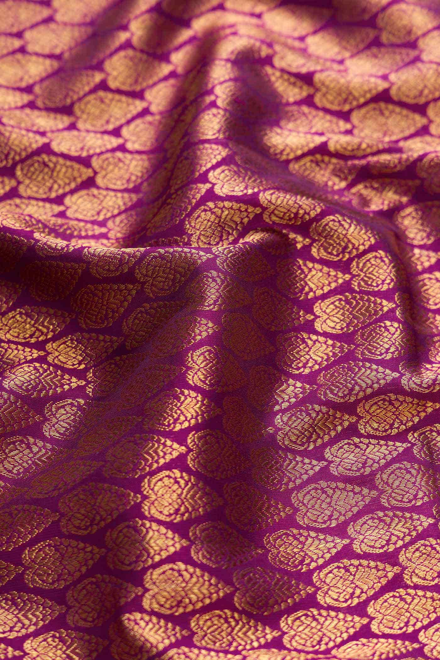 Purple Dual Tone Kanchipuram Silk Saree