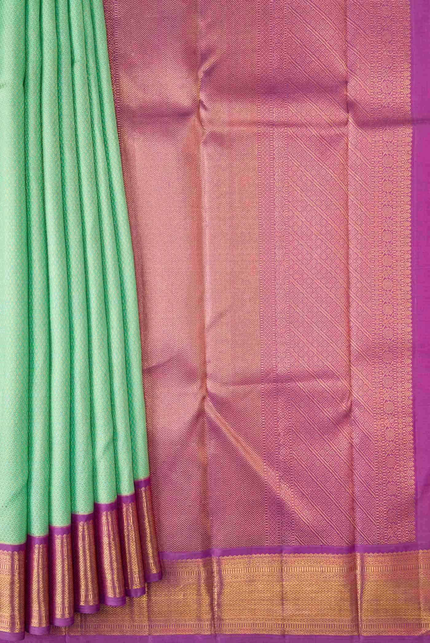 Light Green Kanchipuram Silk Saree