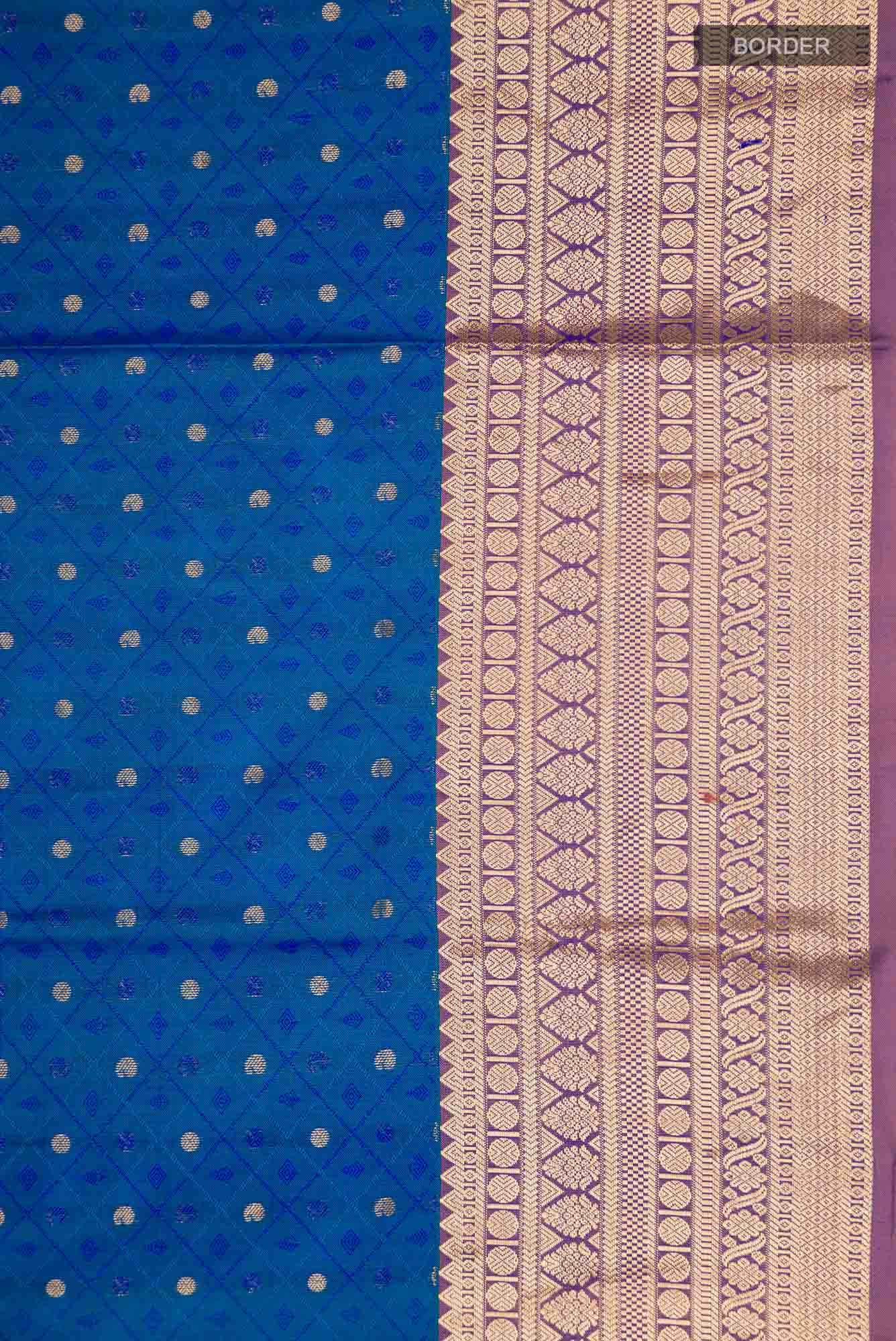 Blue Kanchipuram Silk Saree