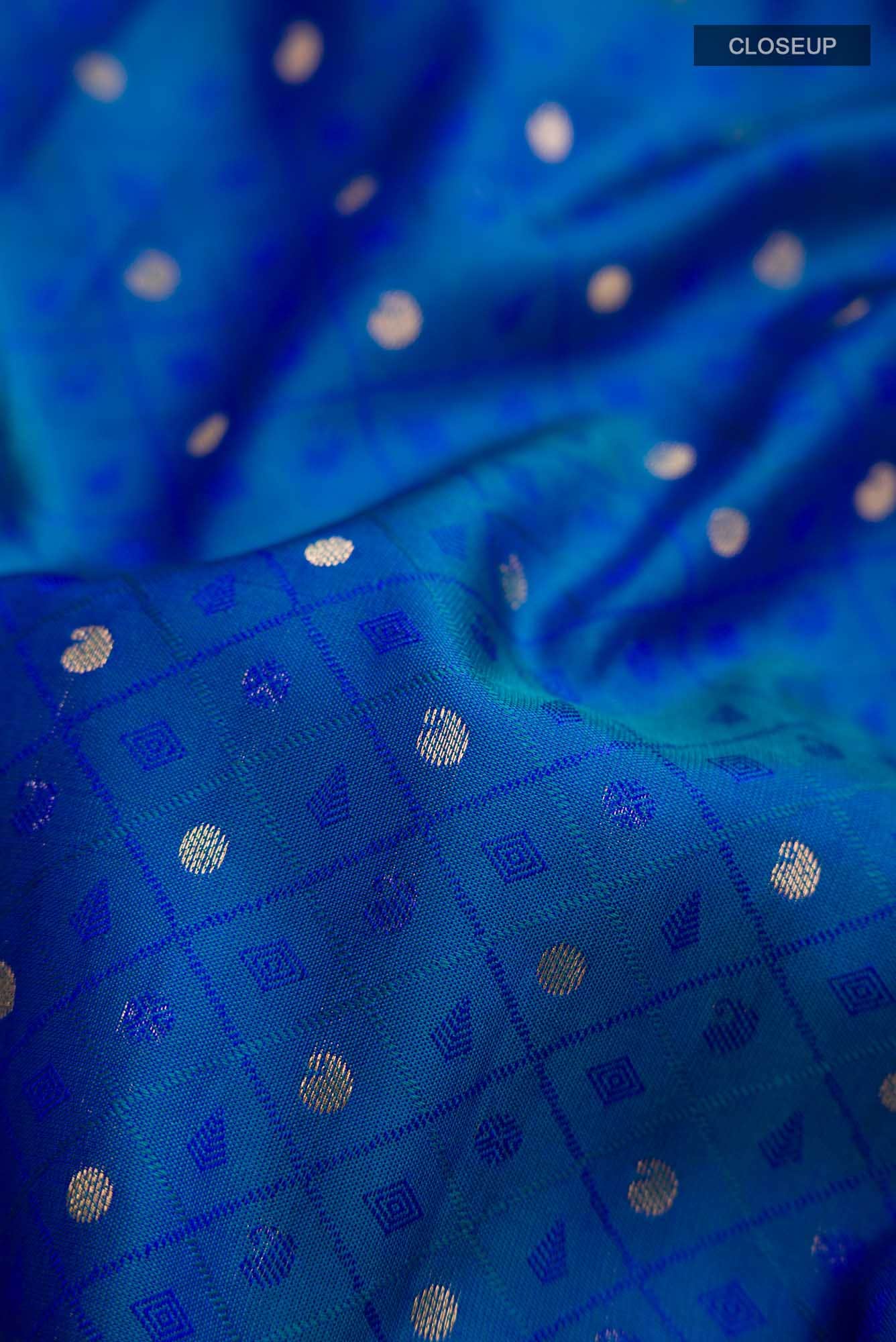 Blue Kanchipuram Silk Saree