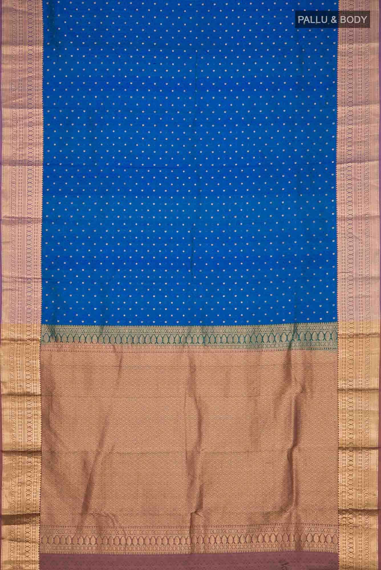 Blue Kanchipuram Silk Saree