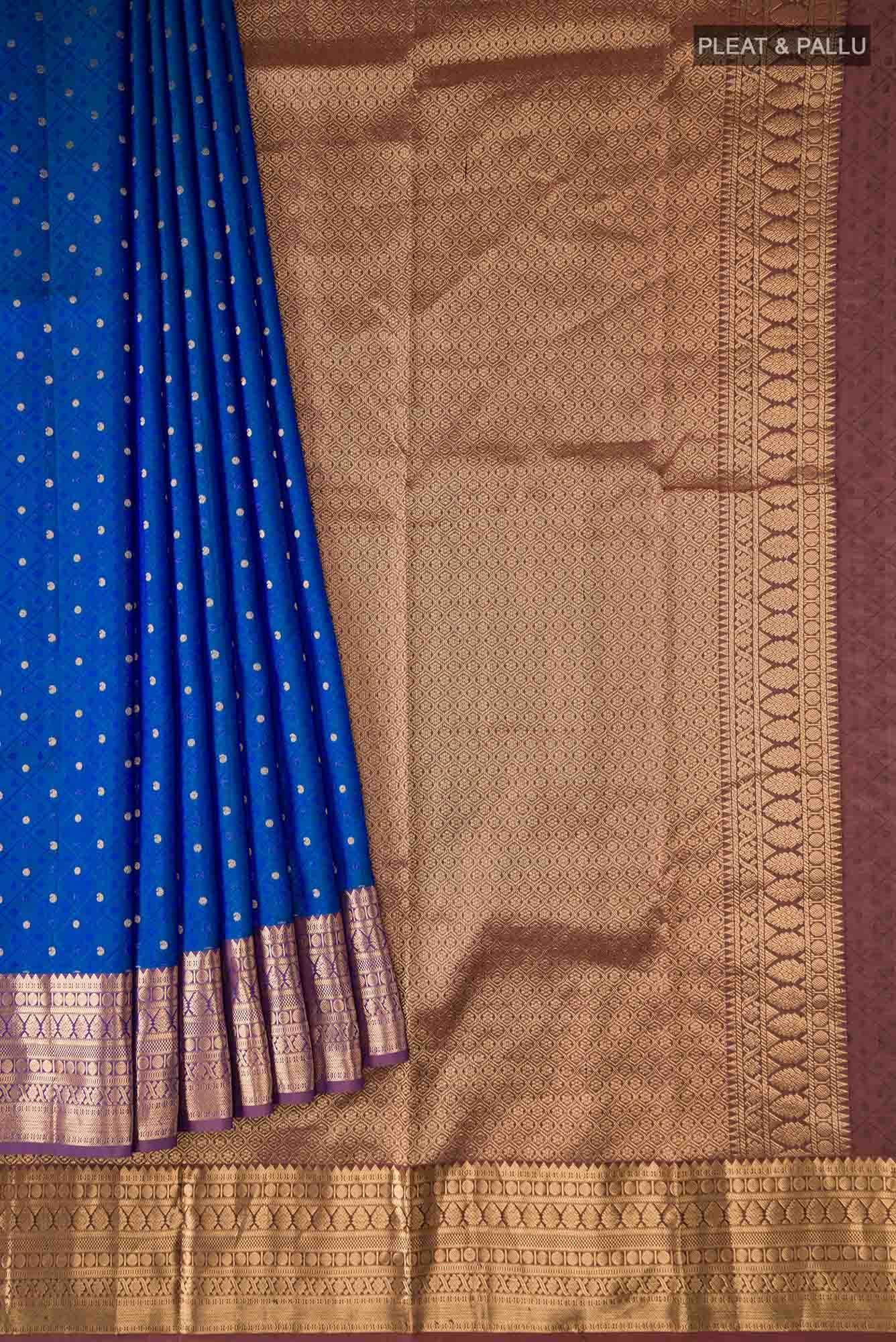 Blue Kanchipuram Silk Saree