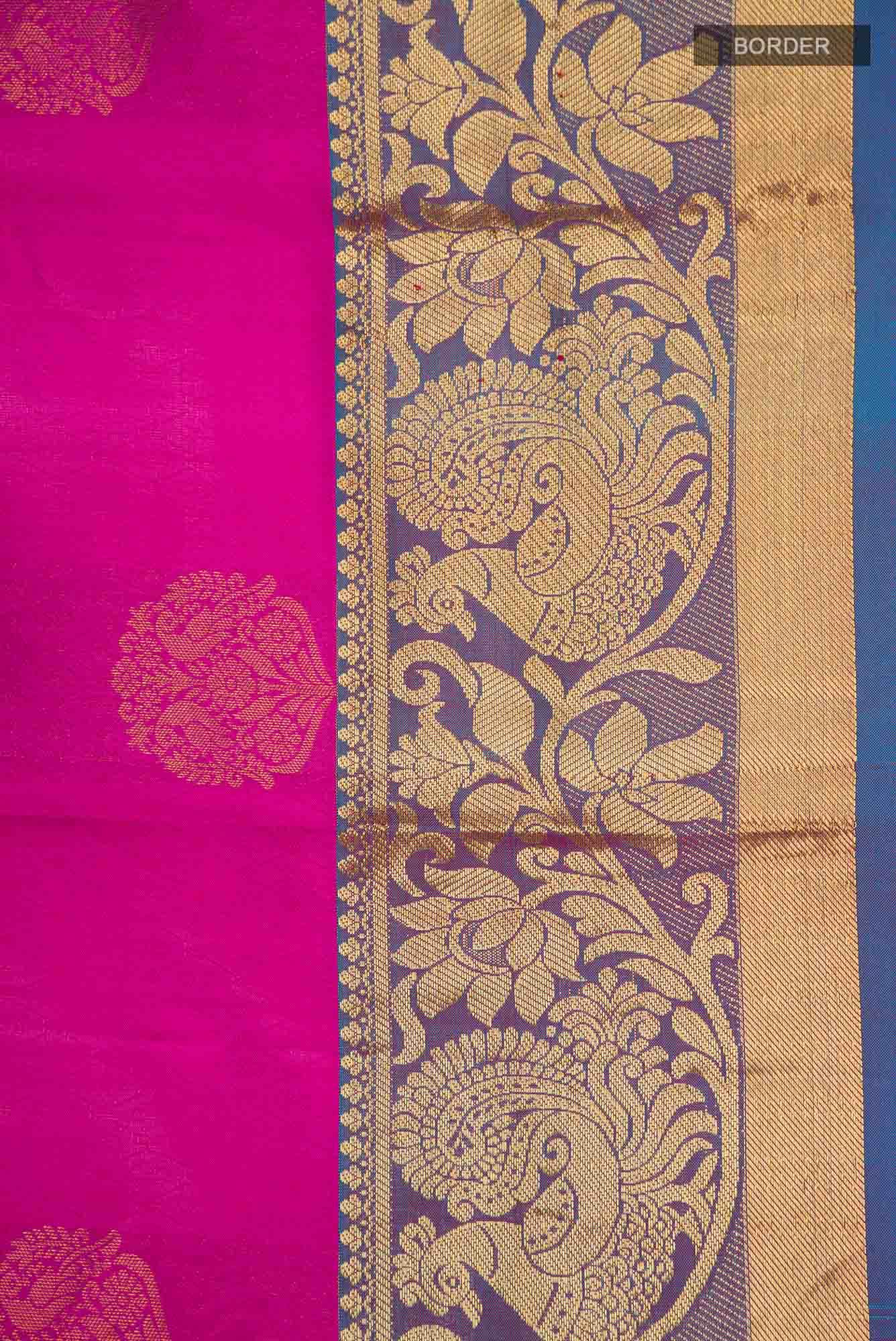 Pink Kanchipuram Silk Saree