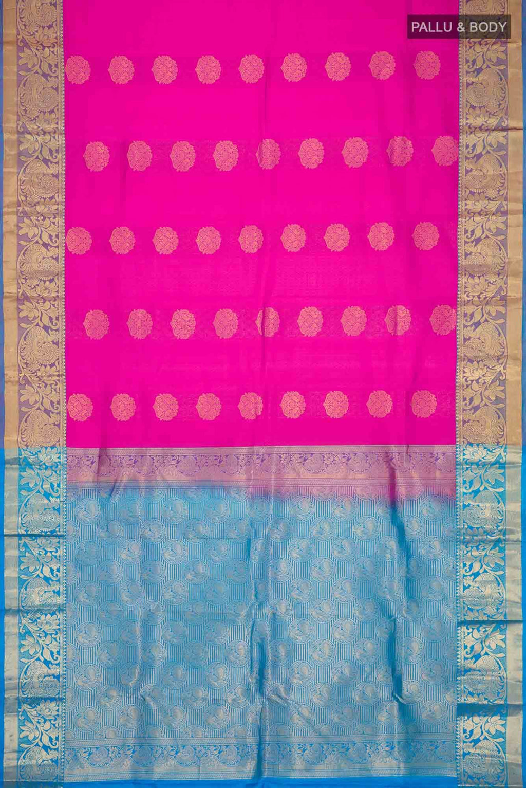 Pink Kanchipuram Silk Saree