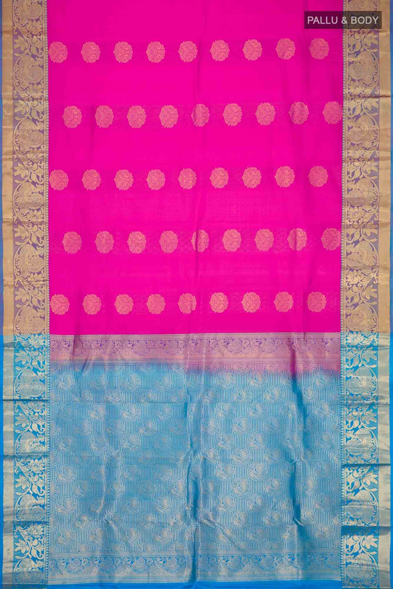 Pink Kanchipuram Silk Saree