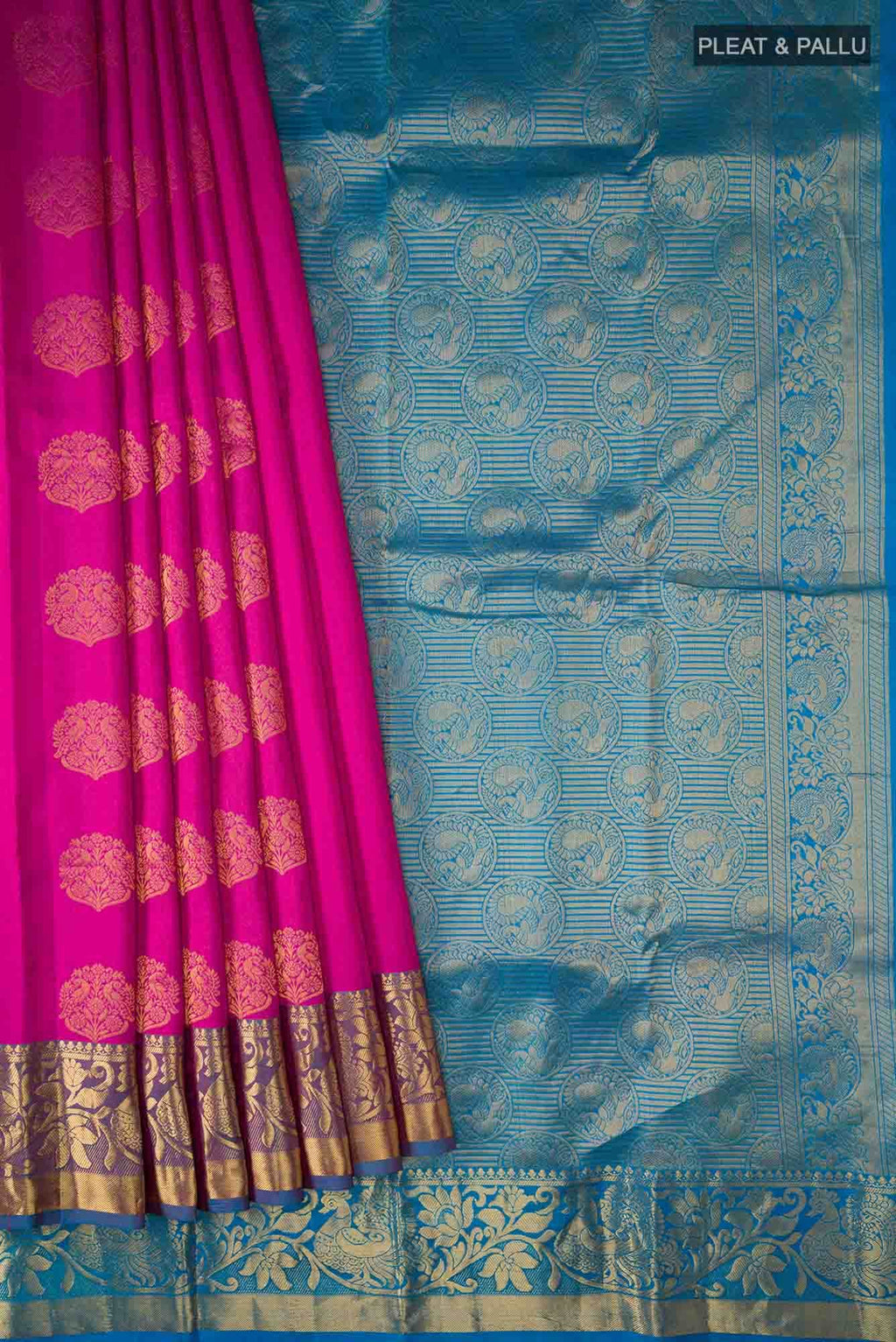 Pink Kanchipuram Silk Saree