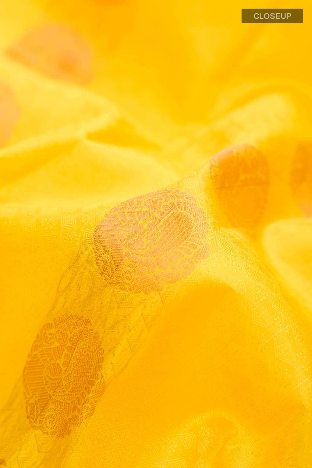 Yellow Kanchipuram Silk Saree