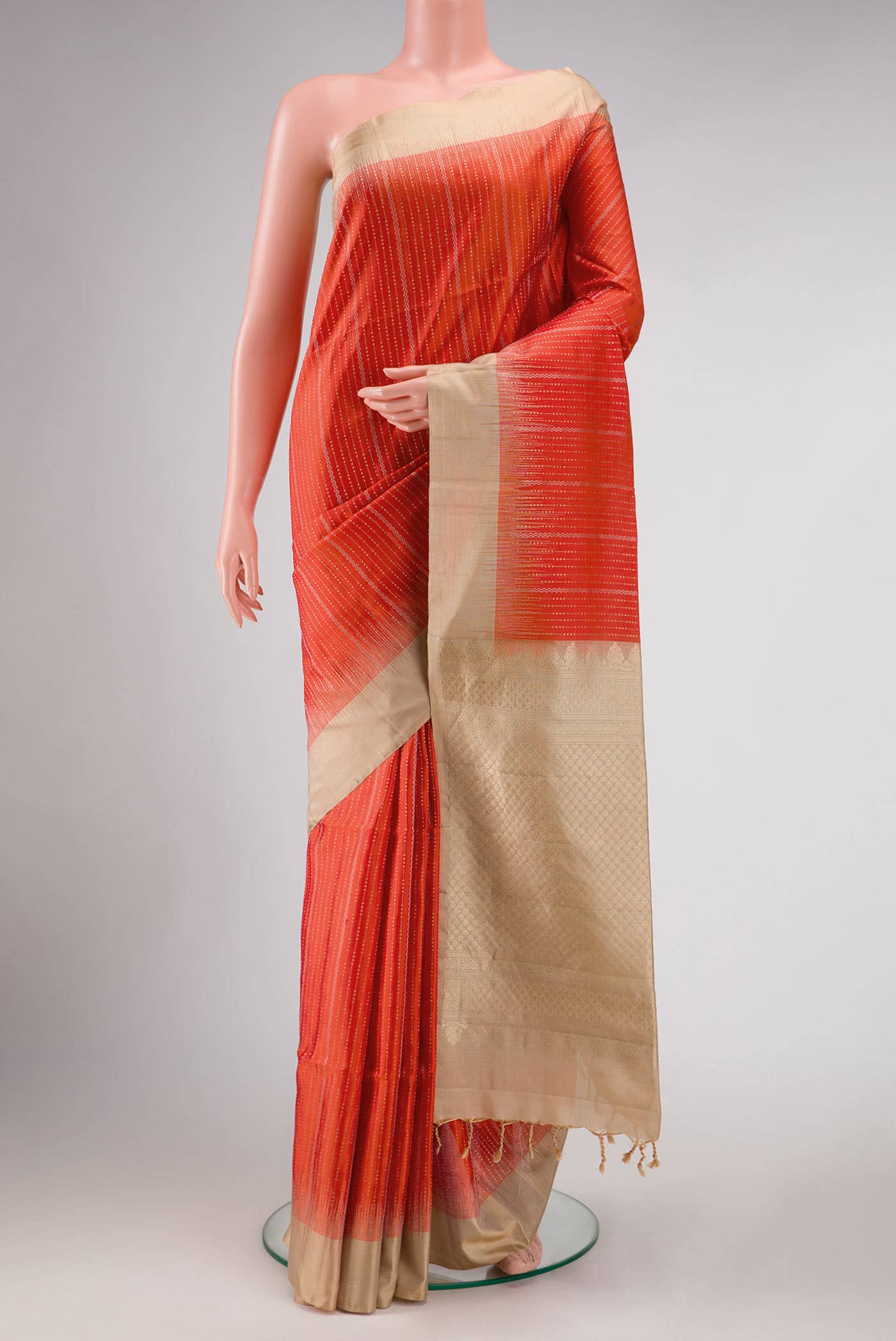 Orange Soft Silk Saree
