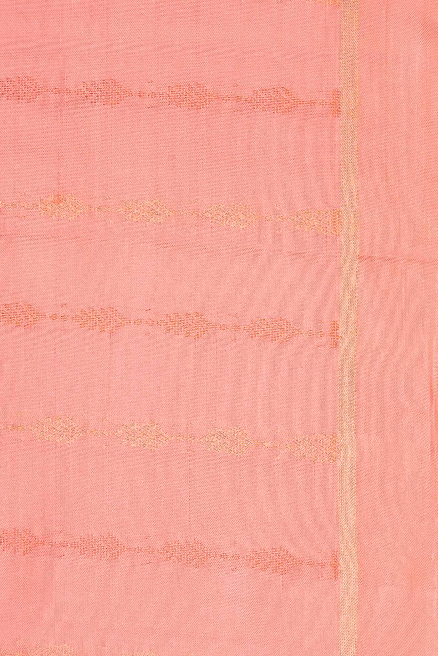 Peach Dual Tone Soft Silk Saree