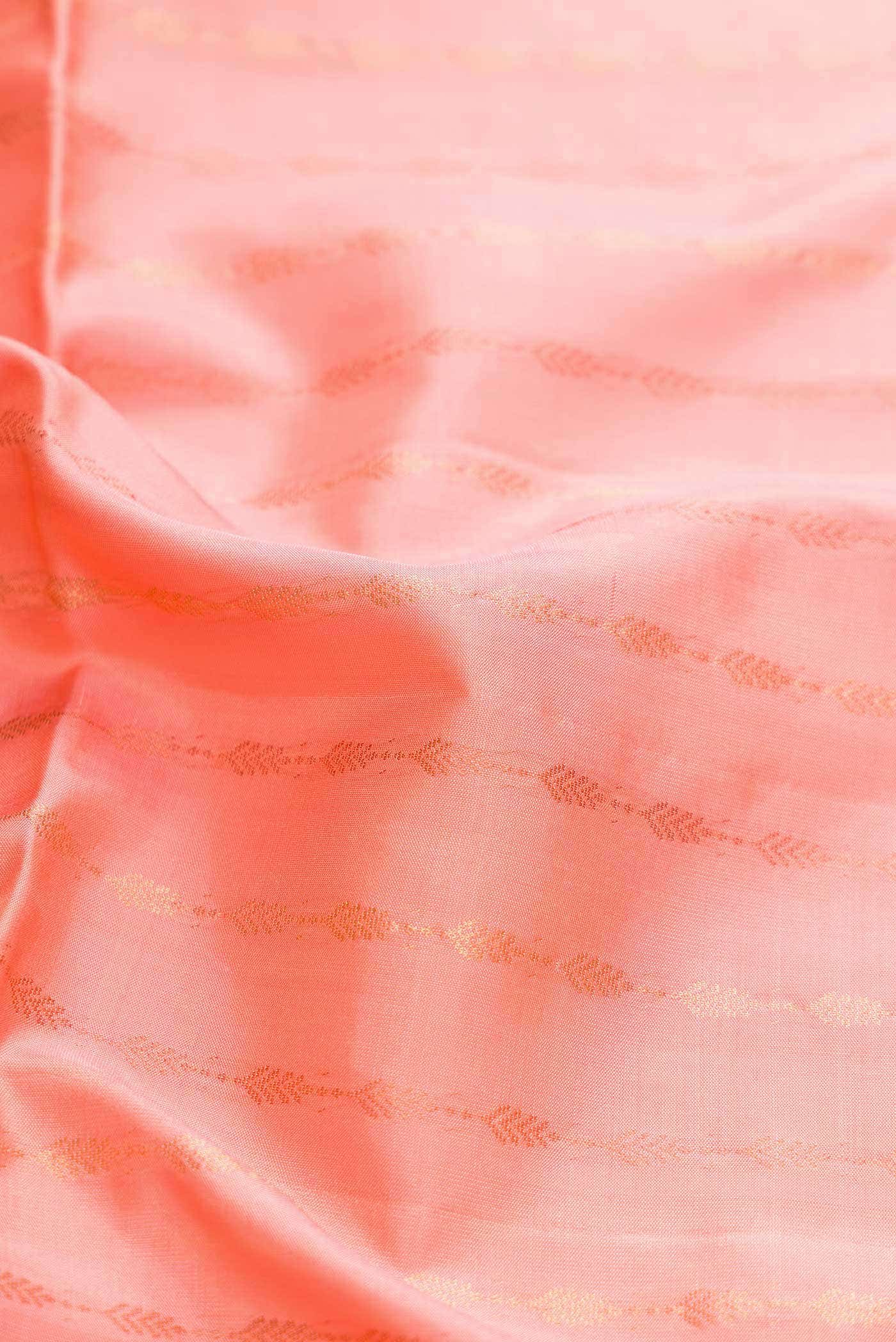 Peach Dual Tone Soft Silk Saree