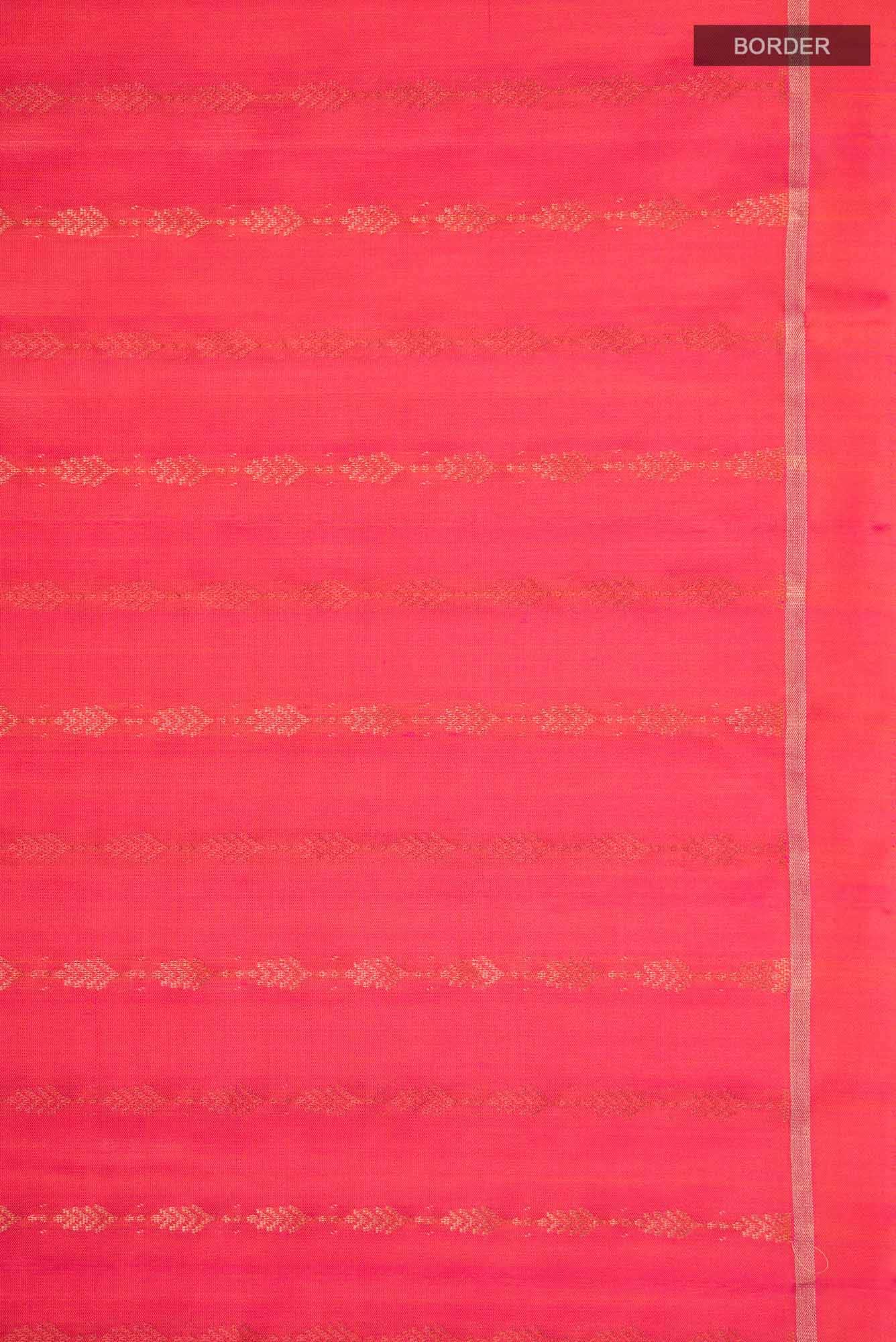Pink with Orange Dual Tone Soft Silk Saree