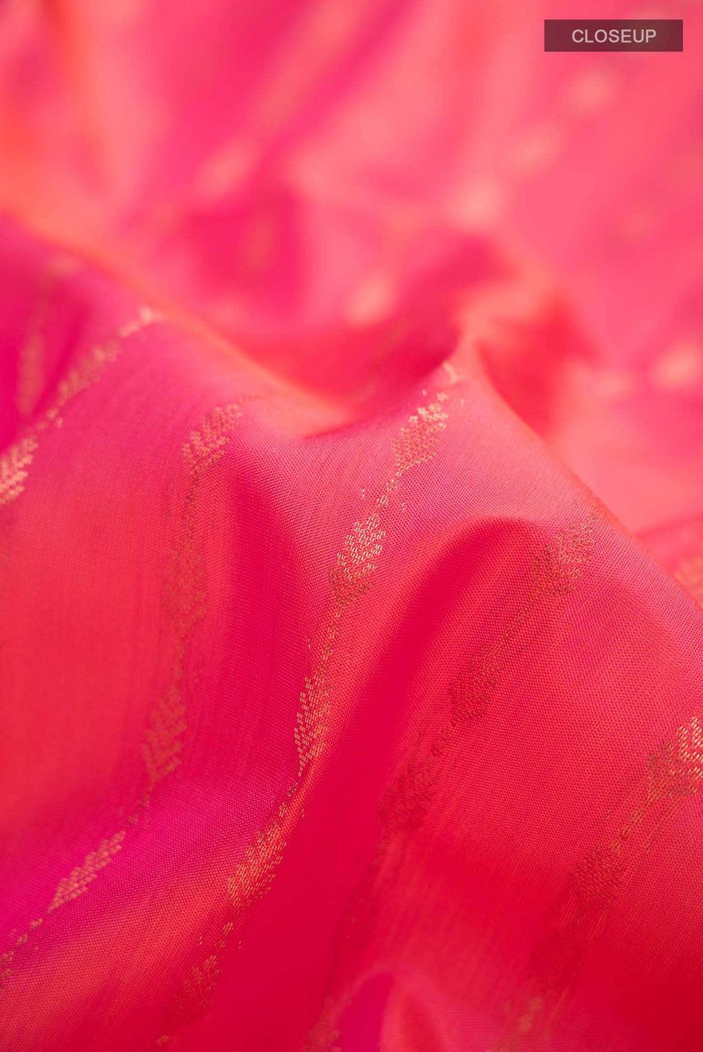 Pink with Orange Dual Tone Soft Silk Saree